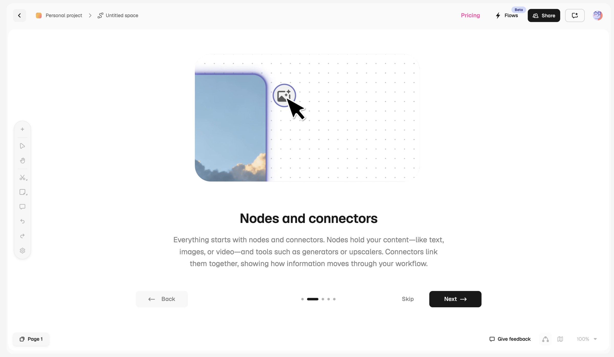 Magnific - Untitled space - Spaces | Magnific AI screen