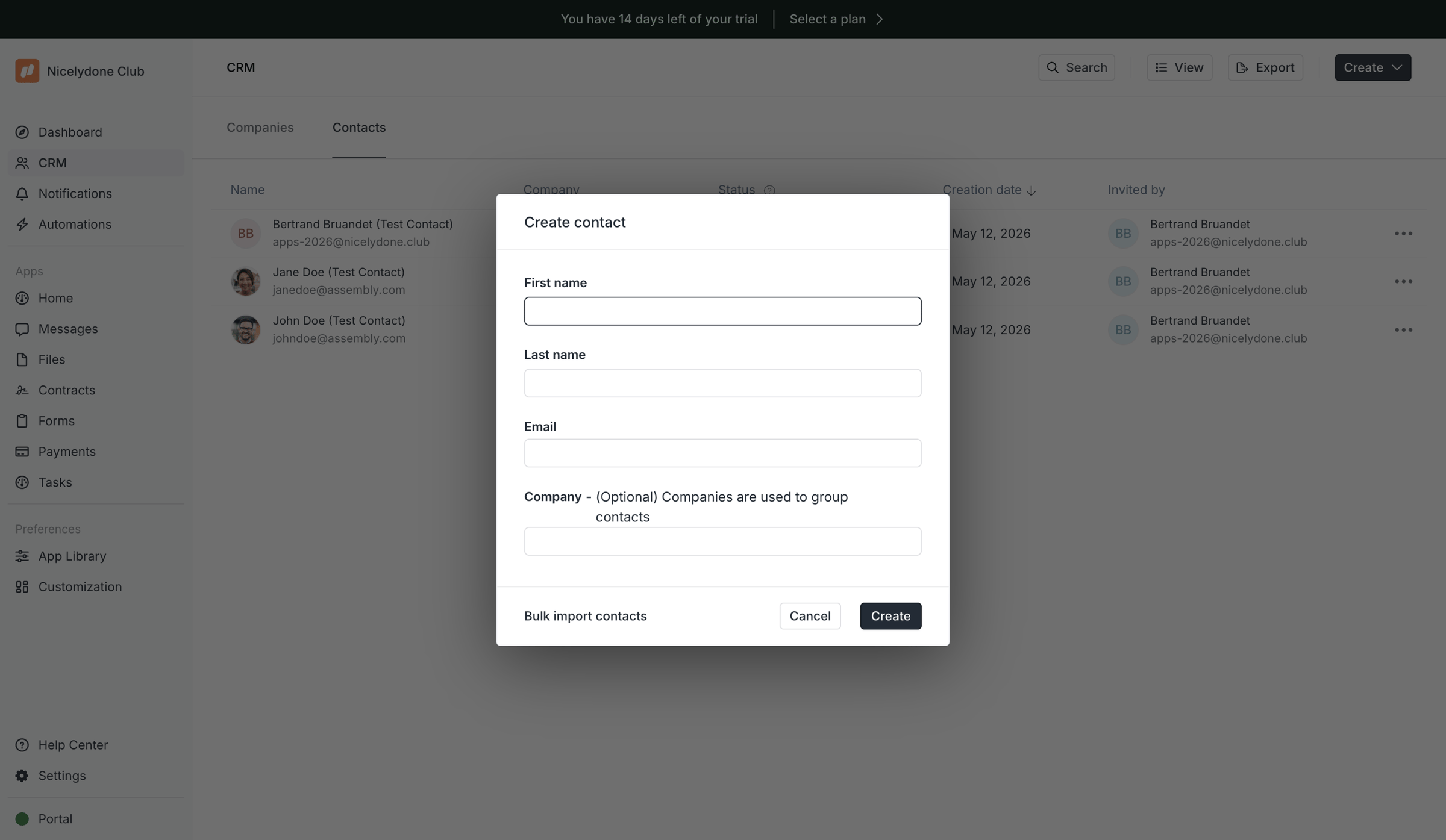 Assembly AI App Builder - Assembly Dashboard – Nicelydone Club screen