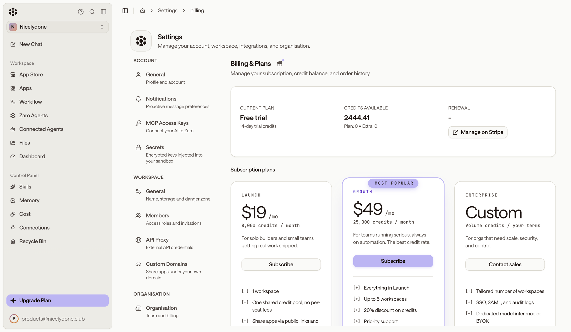 Zaro - Zaro - The Context Layer for Enterprise AI screen