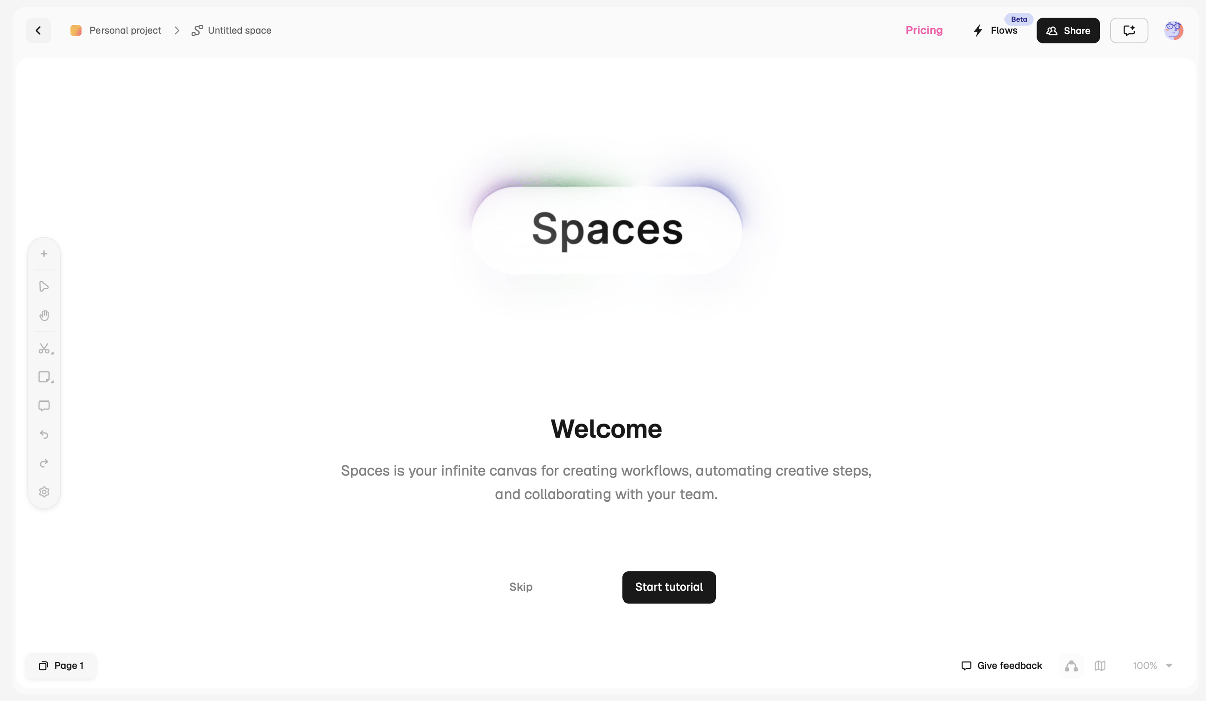 Magnific - Untitled space - Spaces | Magnific AI screen