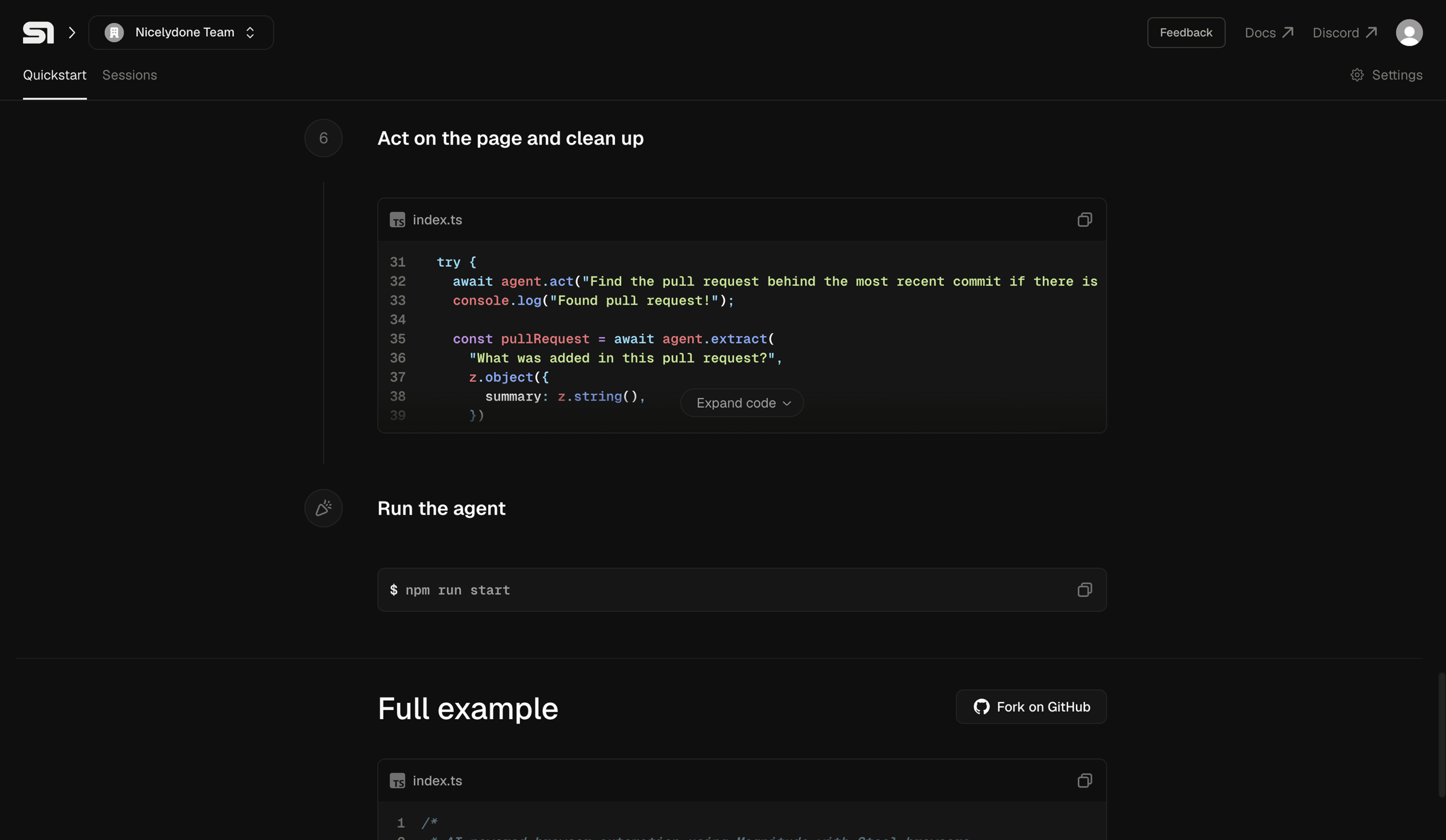 Steel - Steel | Open-source Headless Browser API screen