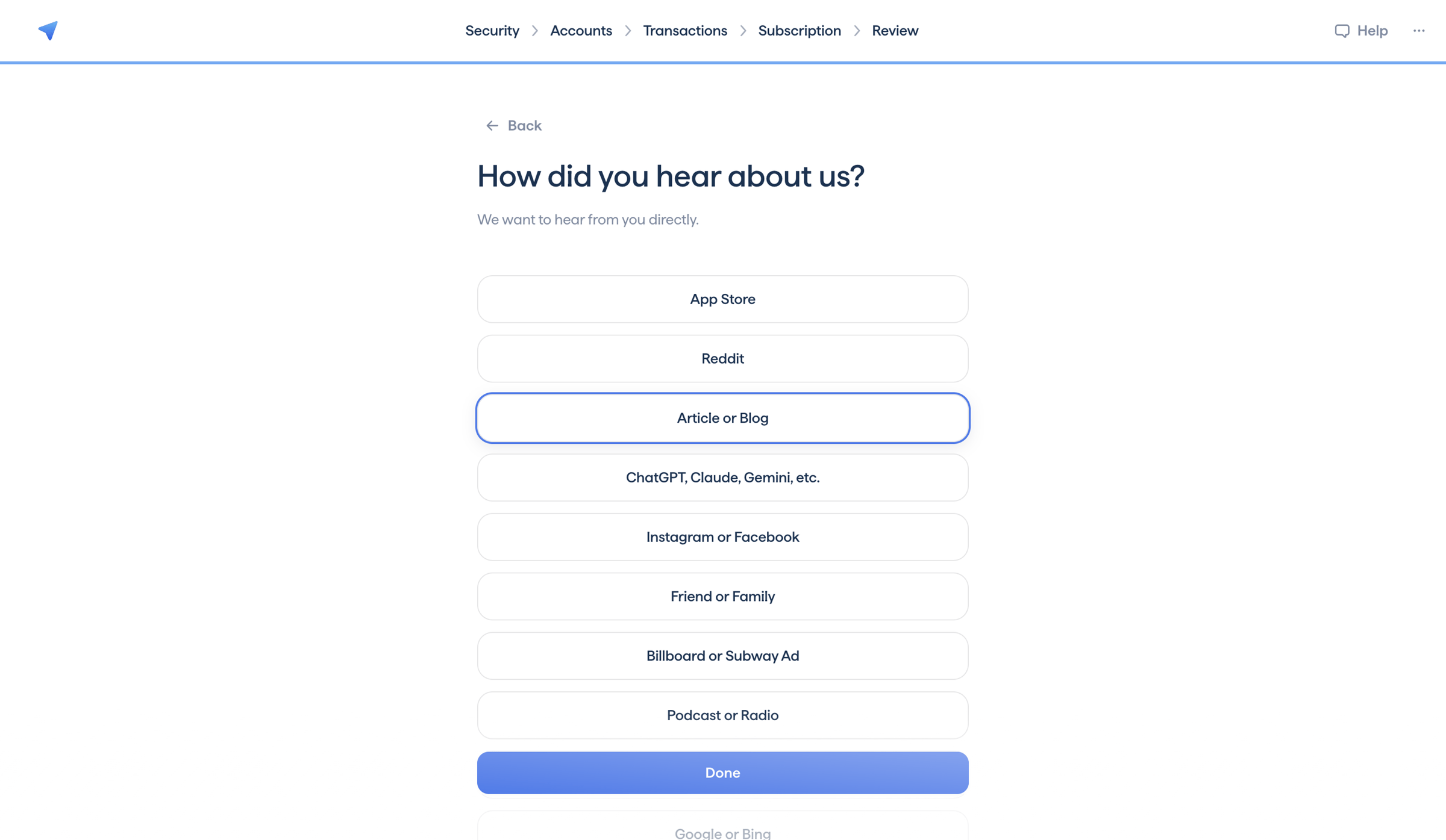 Copilot - Copilot Money | Onboarding screen