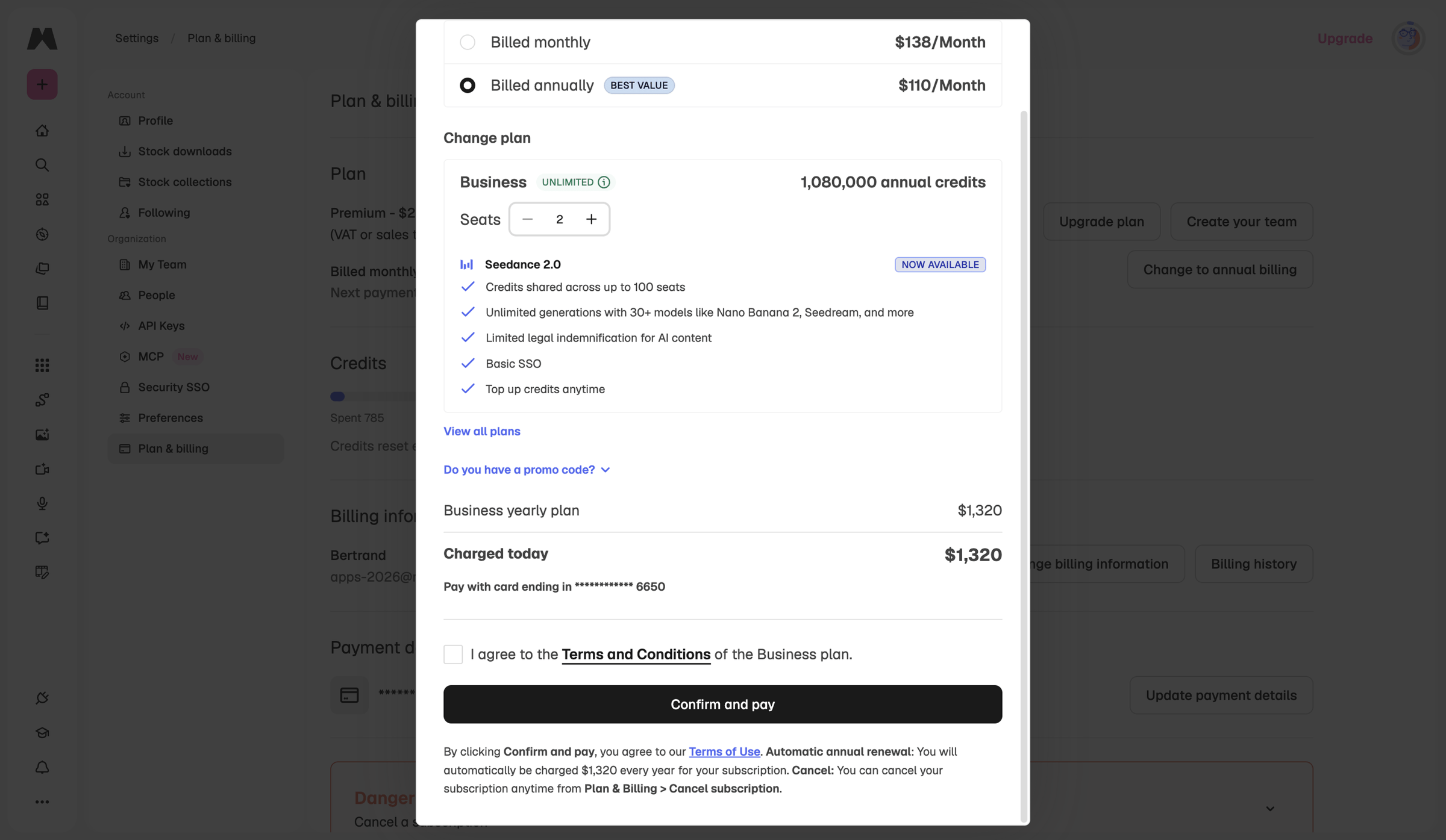 Magnific - Subscription | Magnific (formerly Freepik) screen