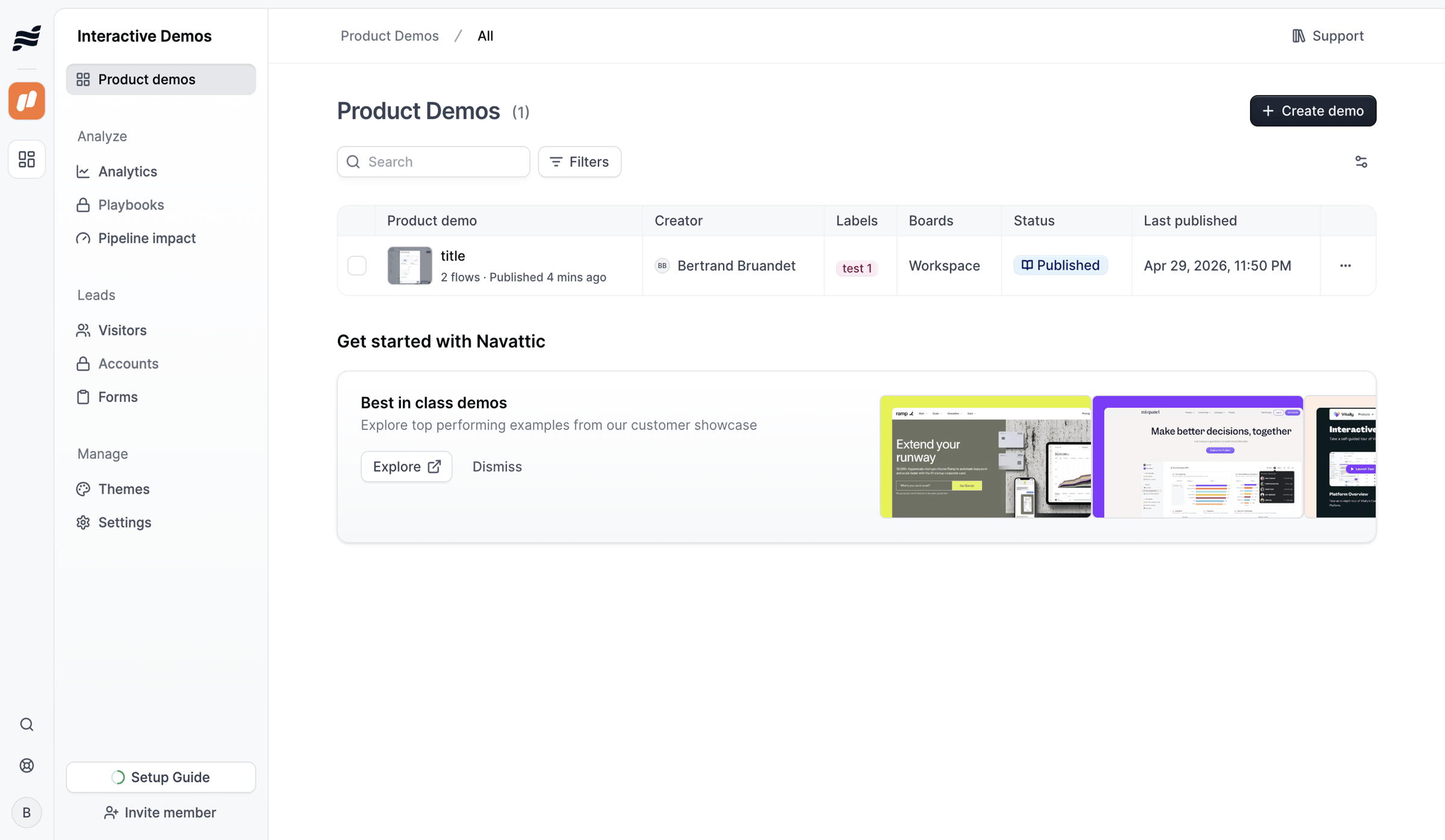 Navattic - Product Demos · nicelydone3 screen