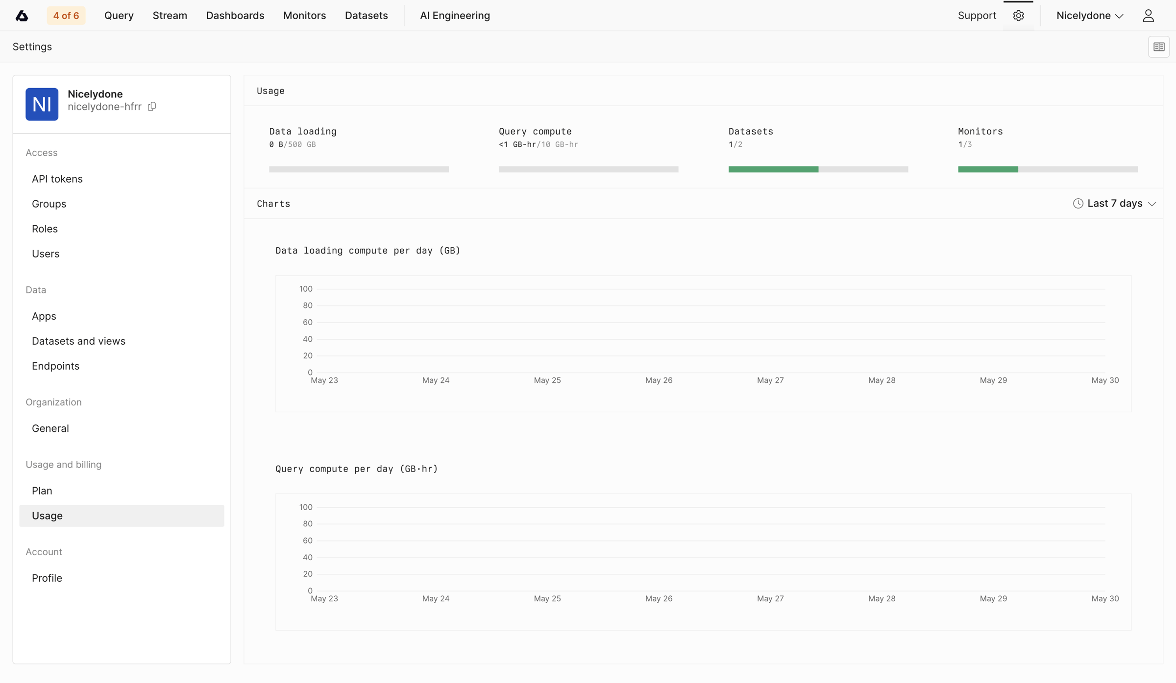 Axiom - Usage - Settings - Axiom screen