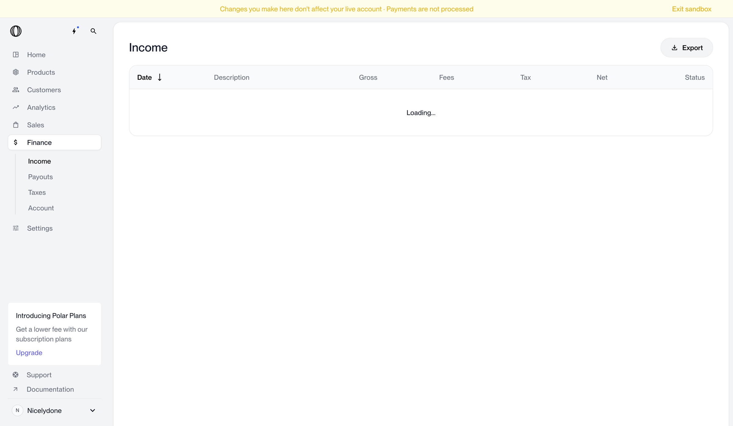 Polar - Finance - Income | Nicelydone | Polar screen