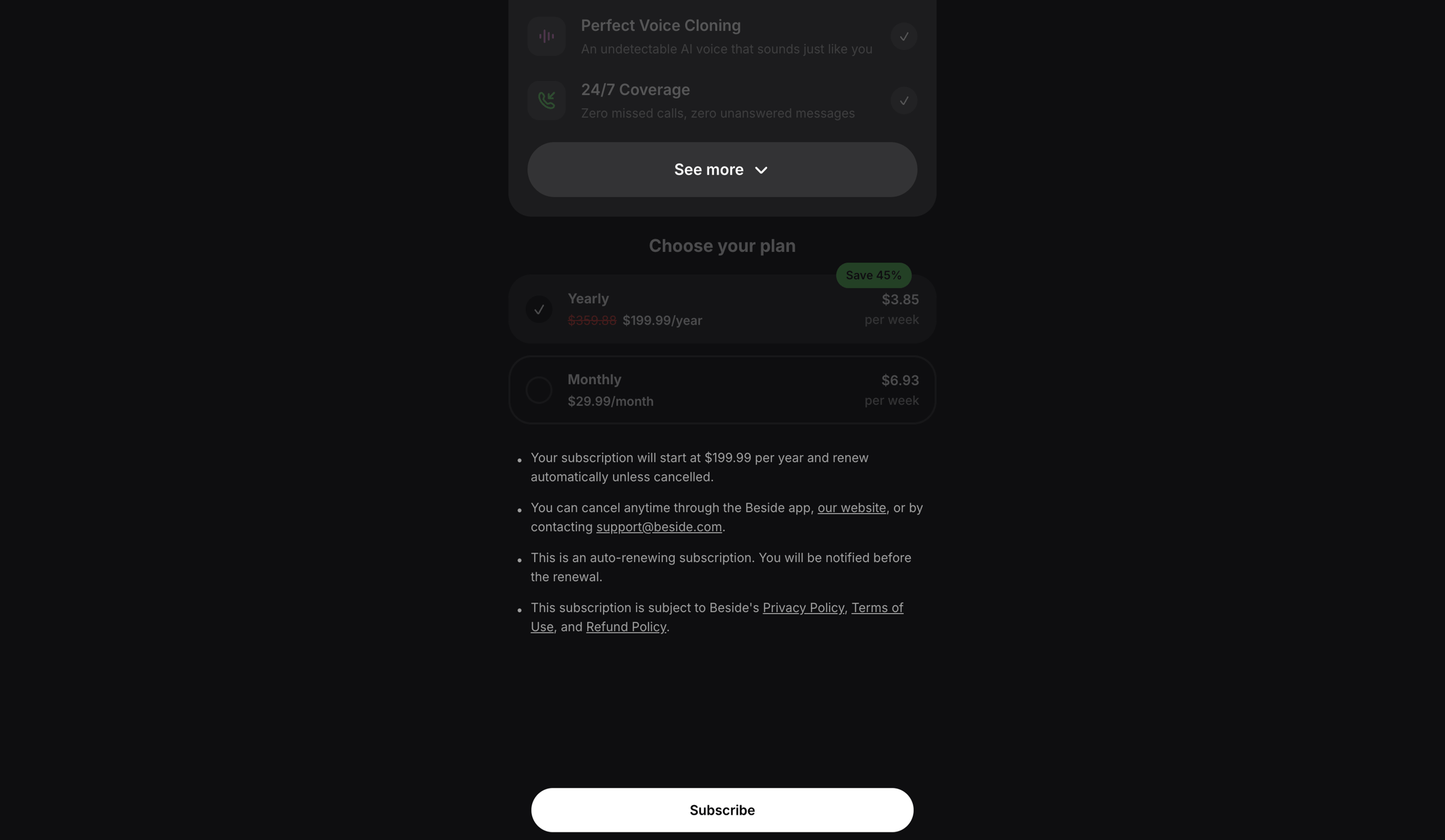 Beside - Beside | Join - Beside screen