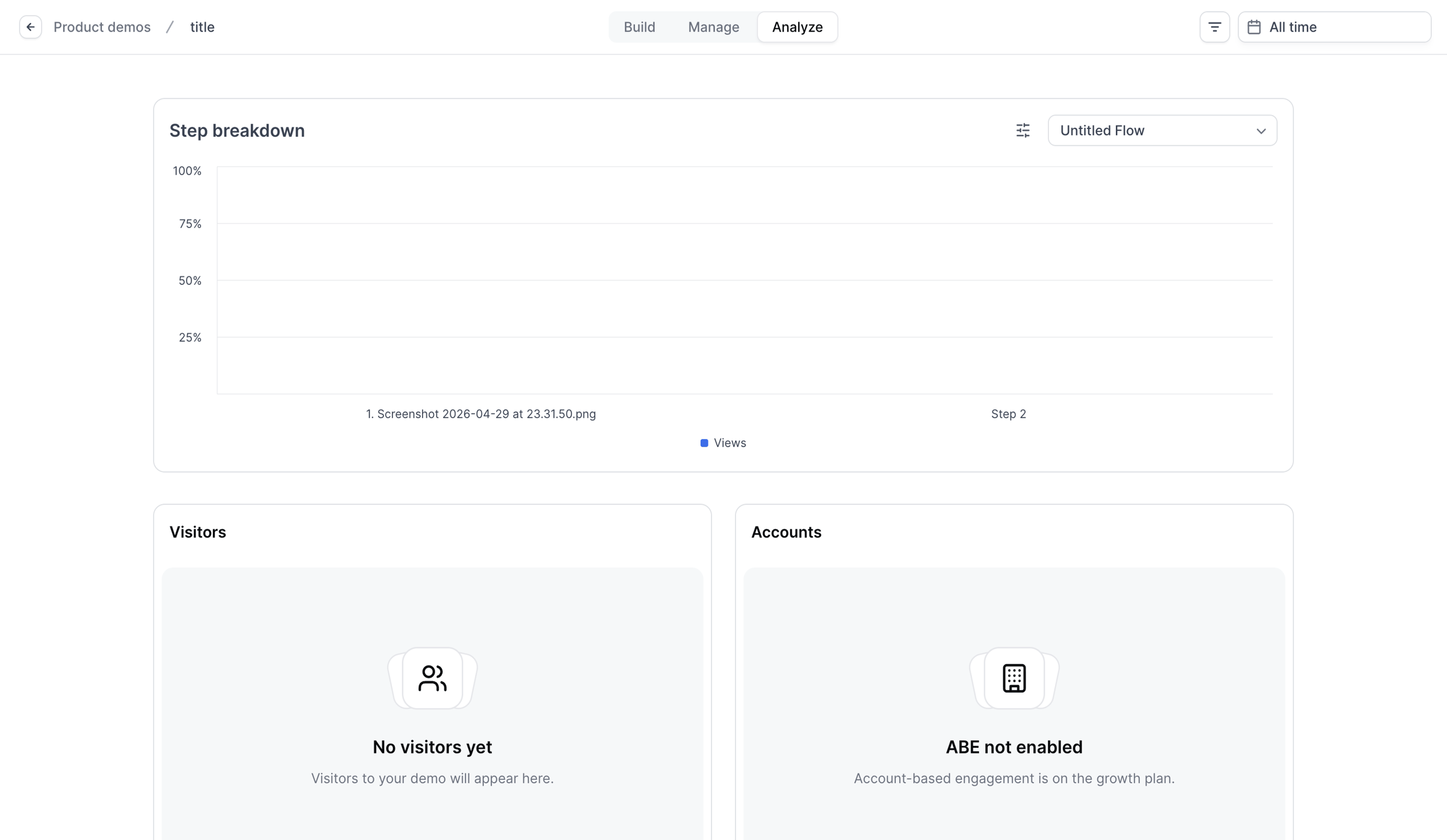 Navattic - Builder - Untitled Flow screen