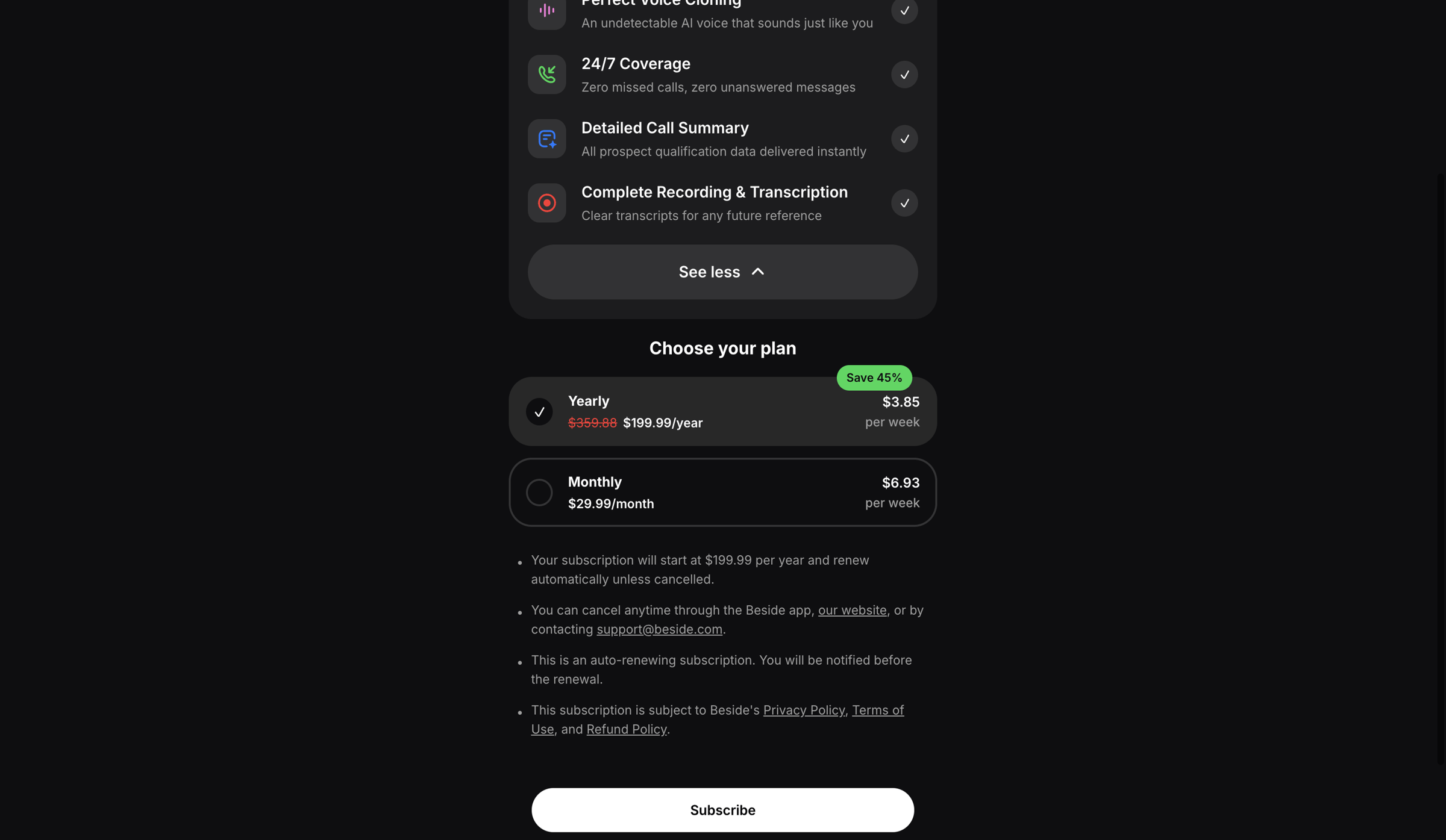 Beside - Beside | Join - Beside screen