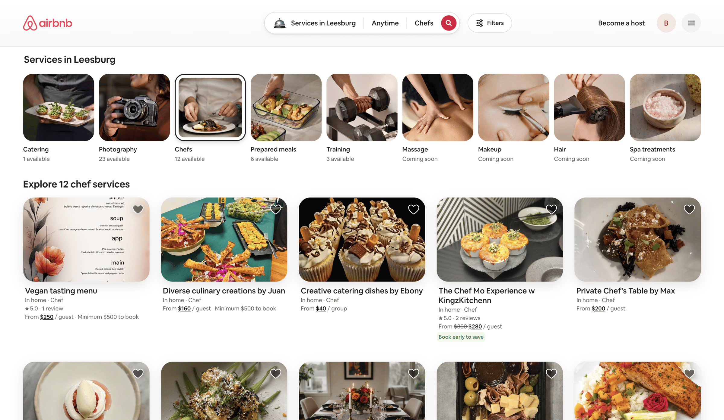 Chefs in Leesburg | Airbnb from Airbnb