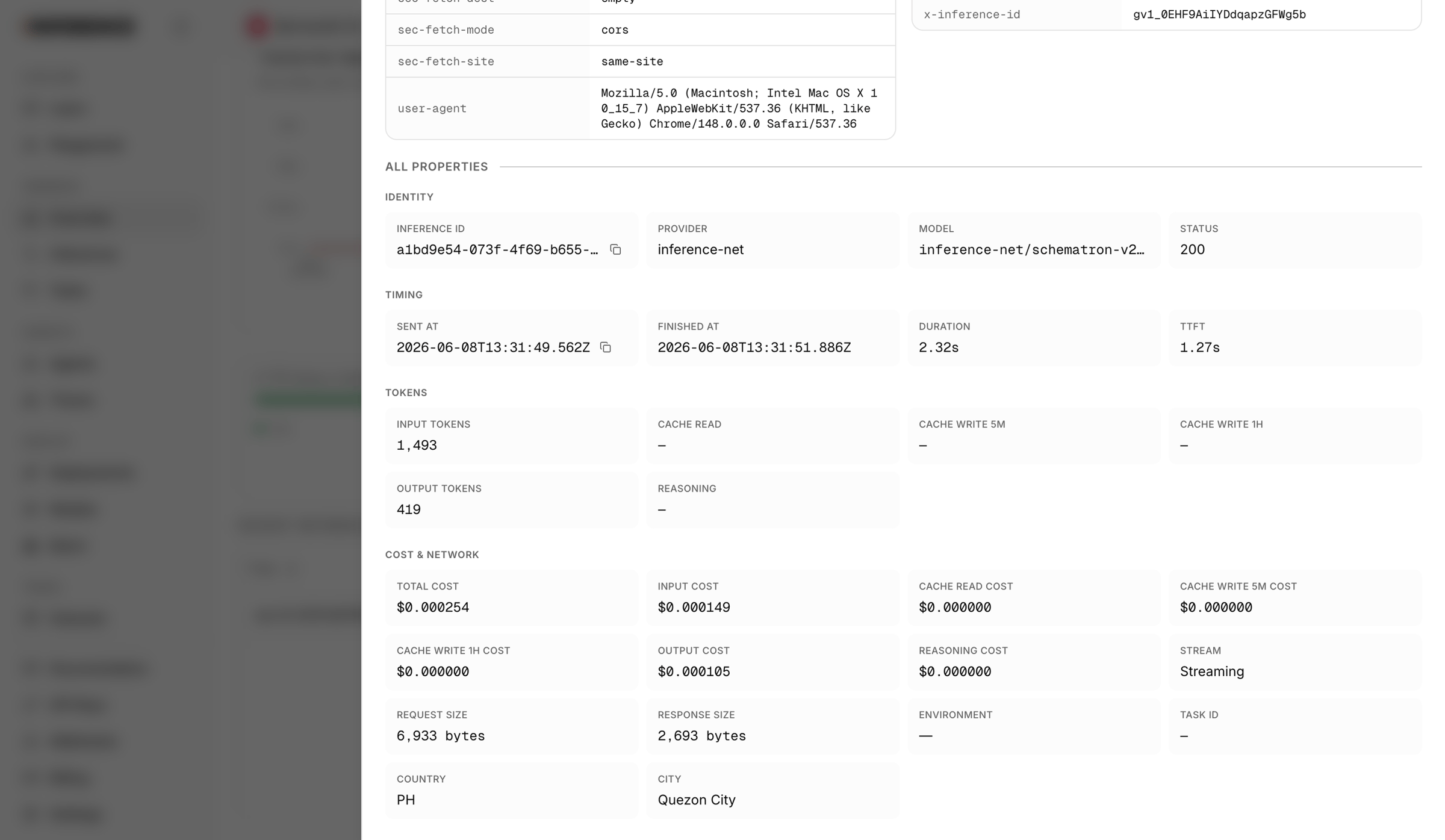 Observability | inference.net from Inference