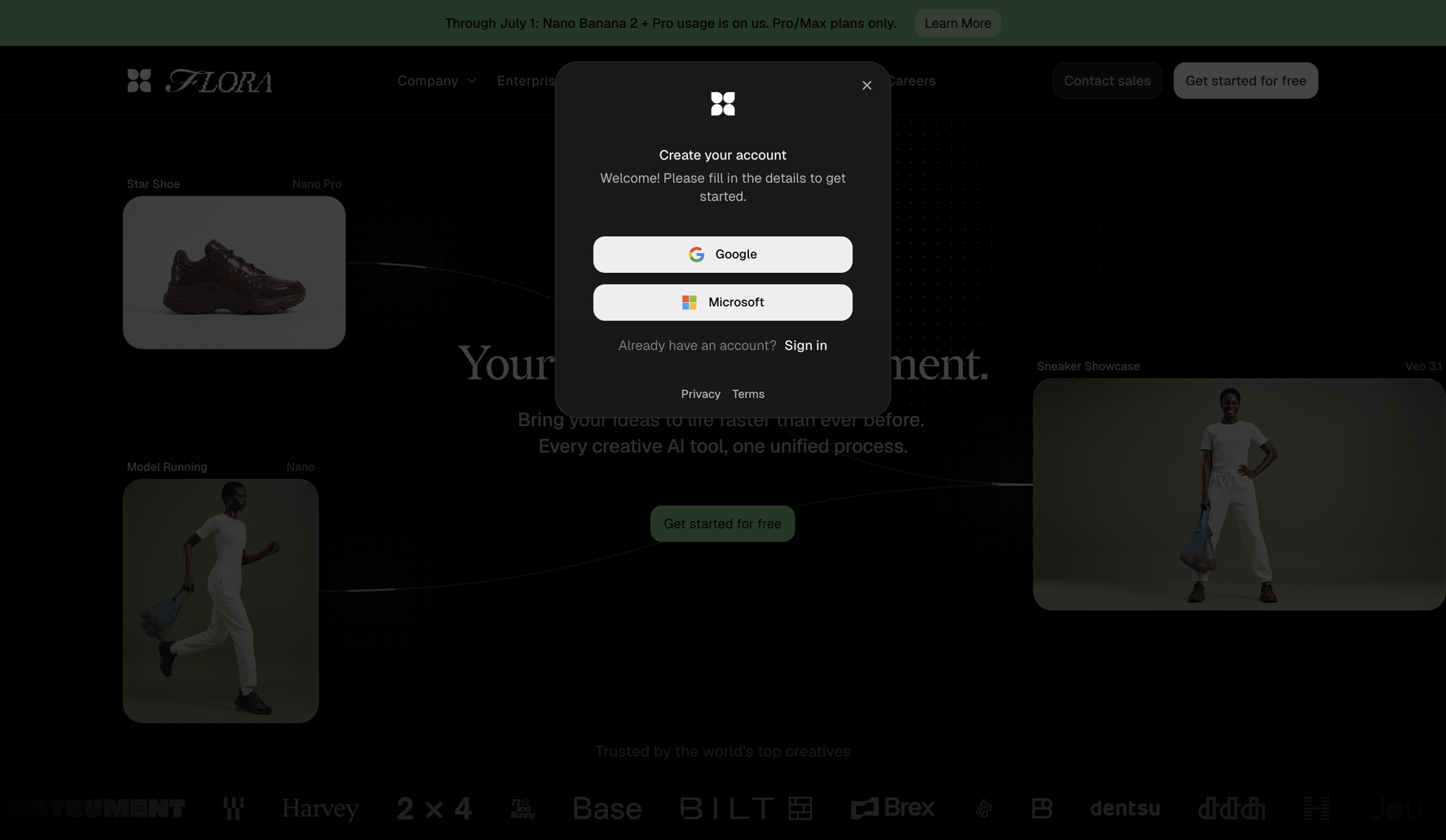 Flora - FLORA — Your Creative Environment screen