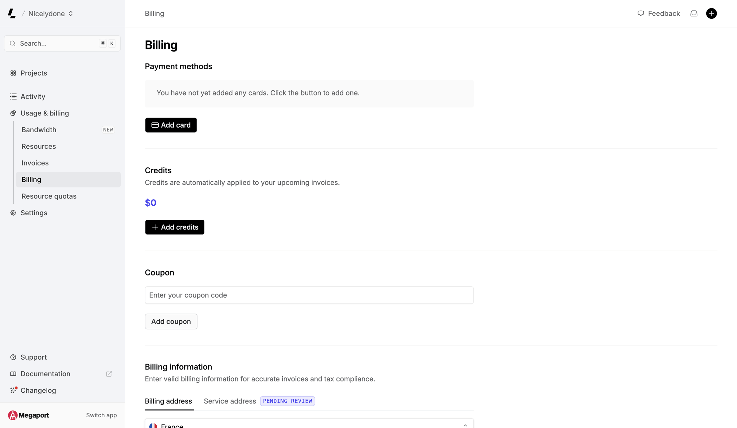 Latitude.sh - Billing – Dashboard - Latitude.sh screen