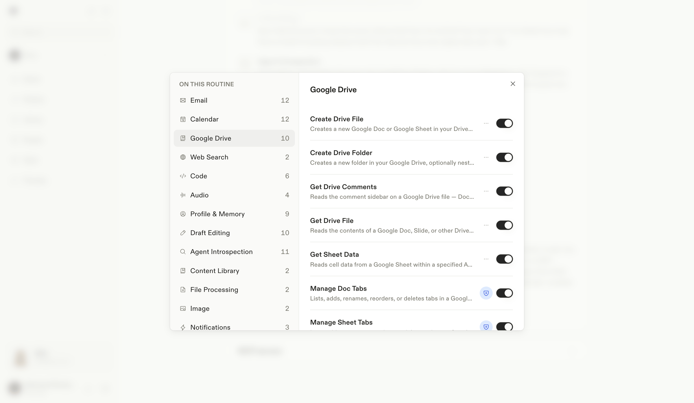 Town - Settings · Assistant screen