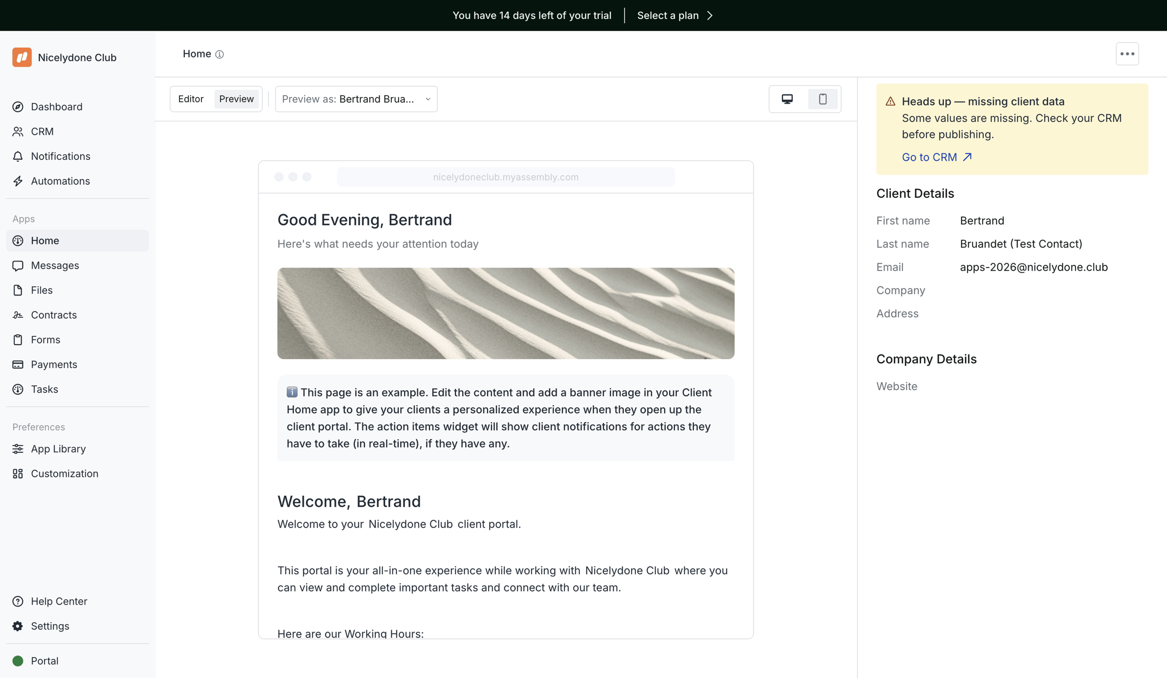 Assembly AI App Builder - Assembly Dashboard – Nicelydone Club screen