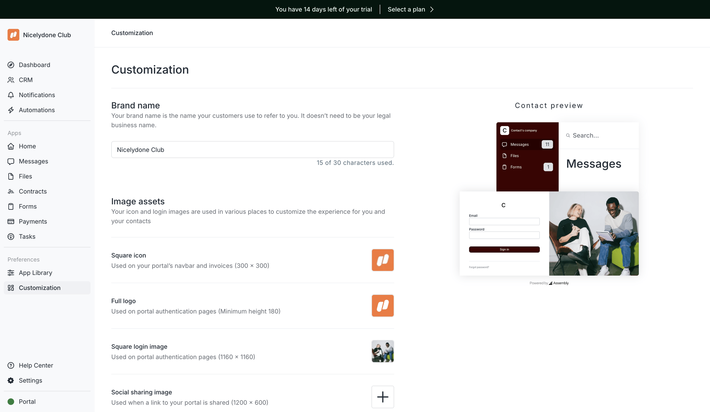 Assembly AI App Builder - Assembly Dashboard – Nicelydone Club screen
