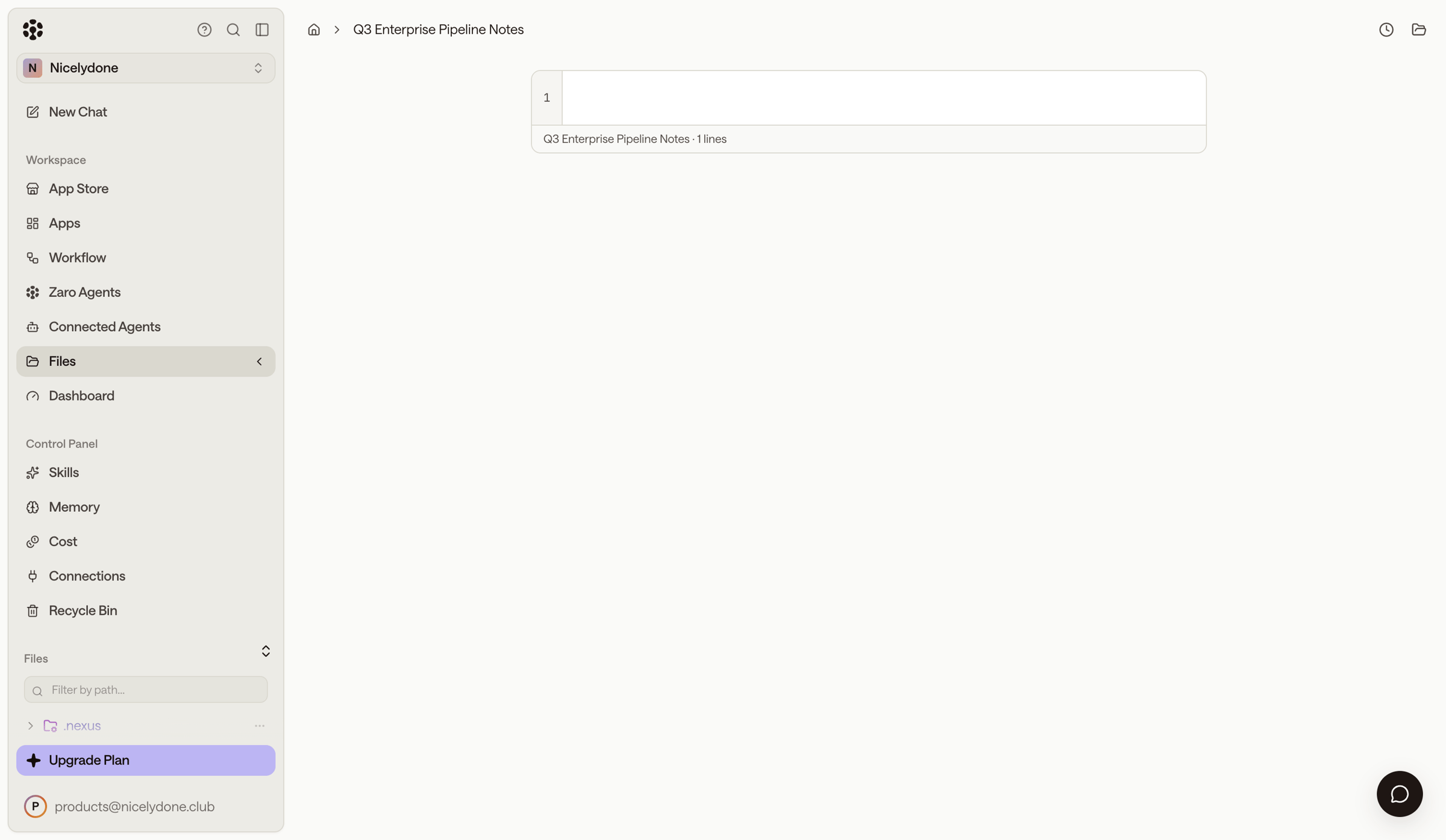 Zaro - Zaro - The Context Layer for Enterprise AI screen
