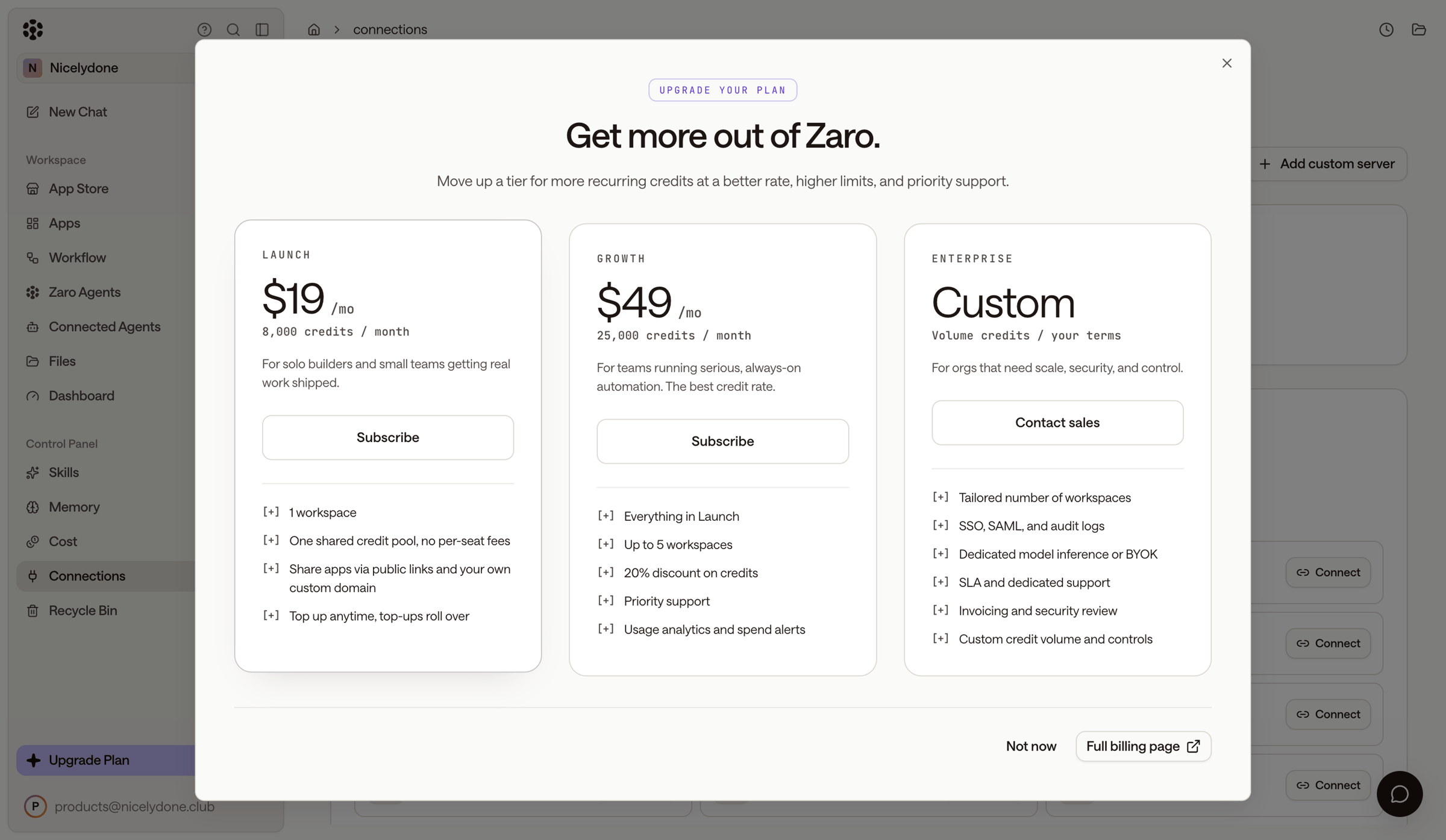 Zaro - Zaro - The Context Layer for Enterprise AI screen