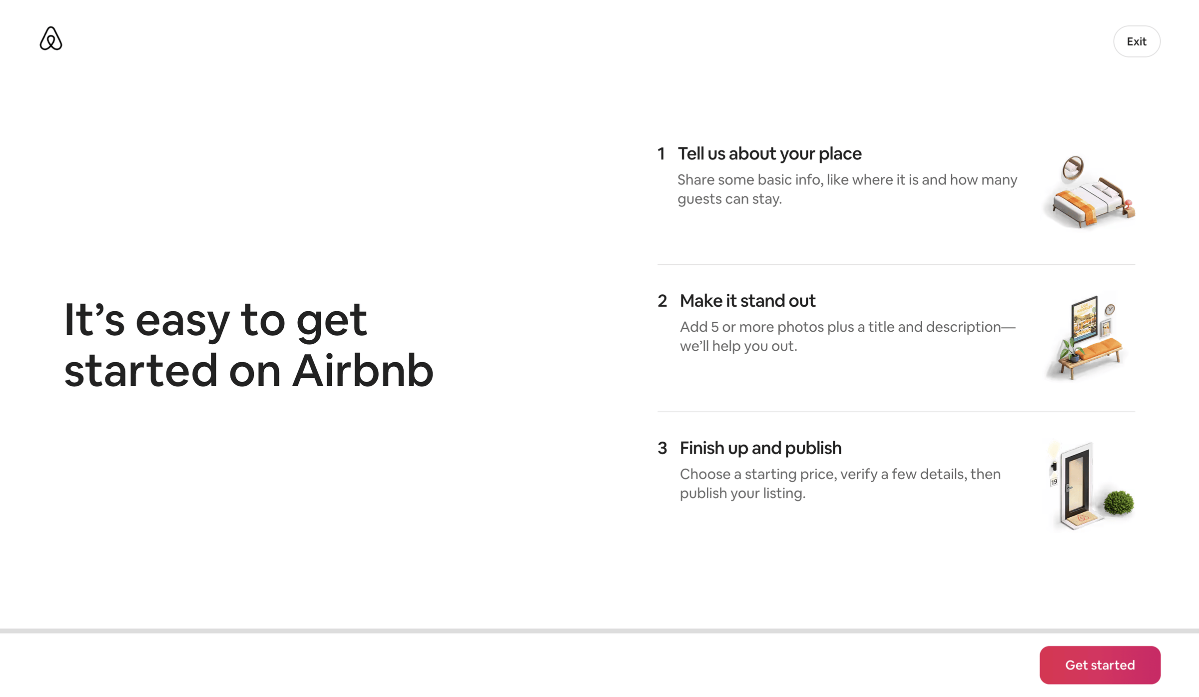 Airbnb - Create your listing - Airbnb screen