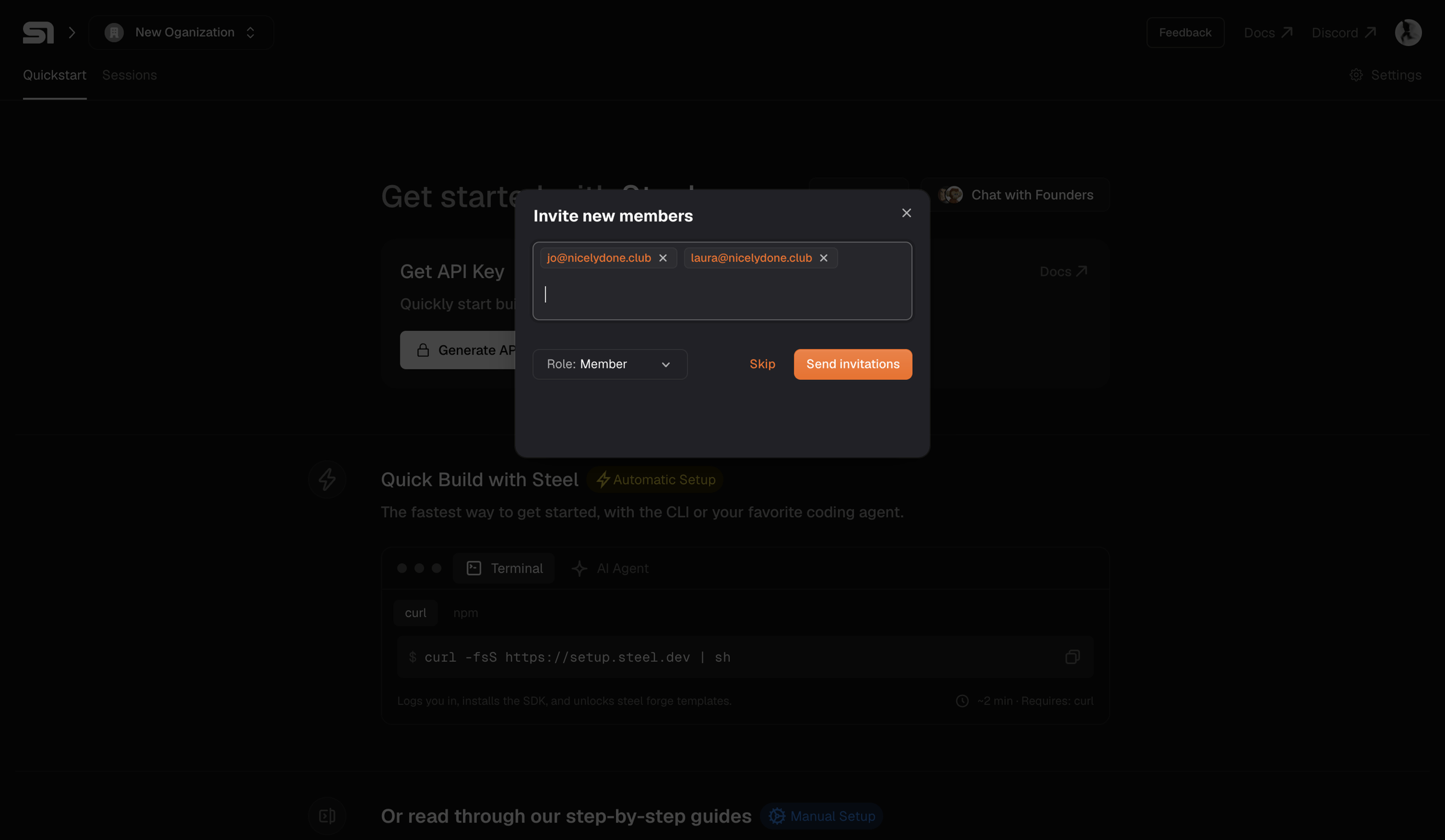 Steel - Steel | Open-source Headless Browser API screen
