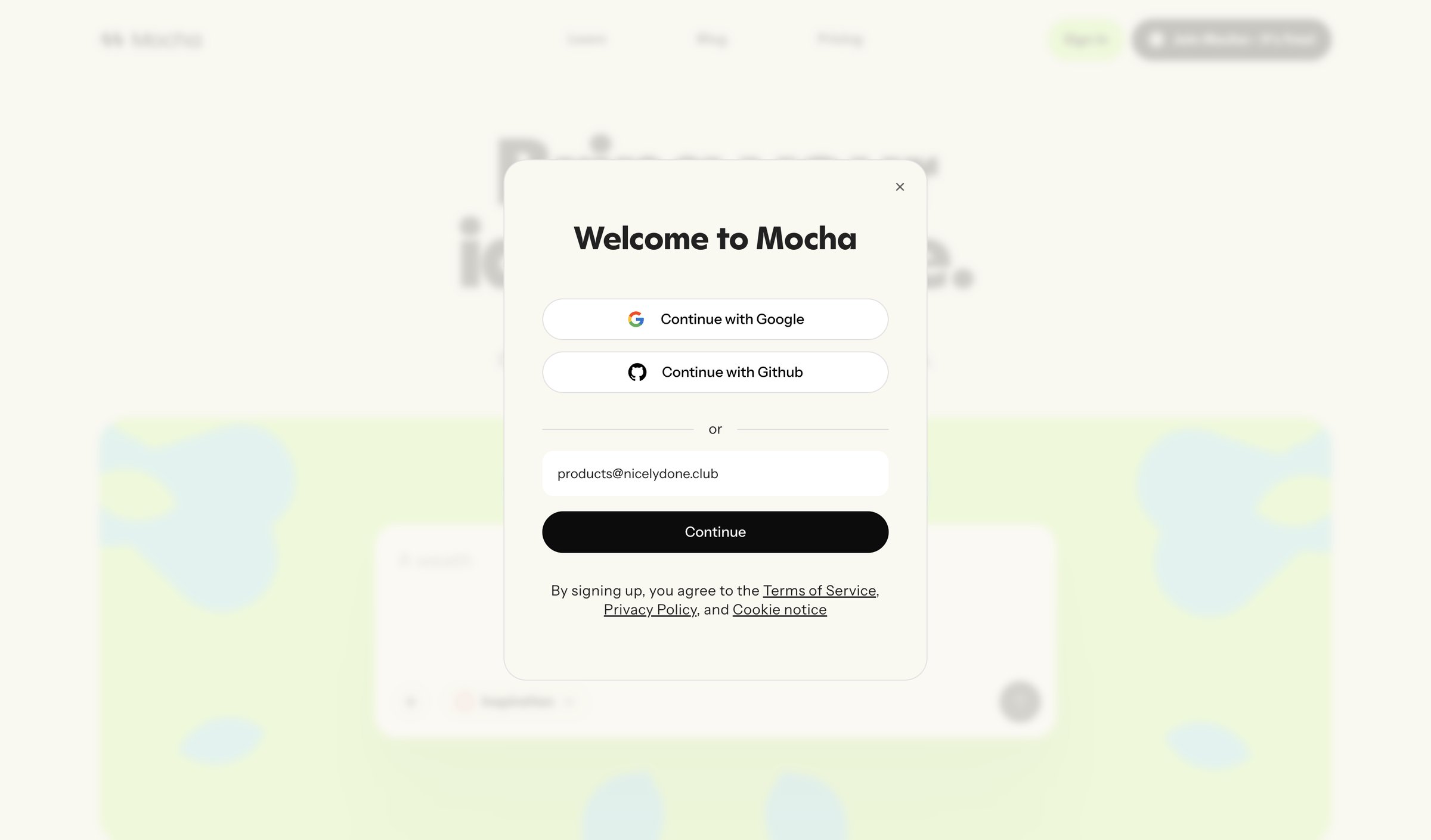 Mocha - Mocha: AI-Powered No‑Code App Builder for Entrepreneurs screen