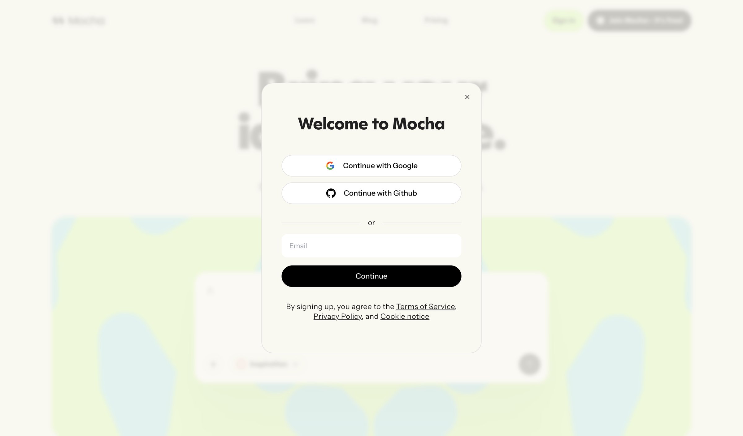 Mocha - Mocha: AI-Powered No‑Code App Builder for Entrepreneurs screen