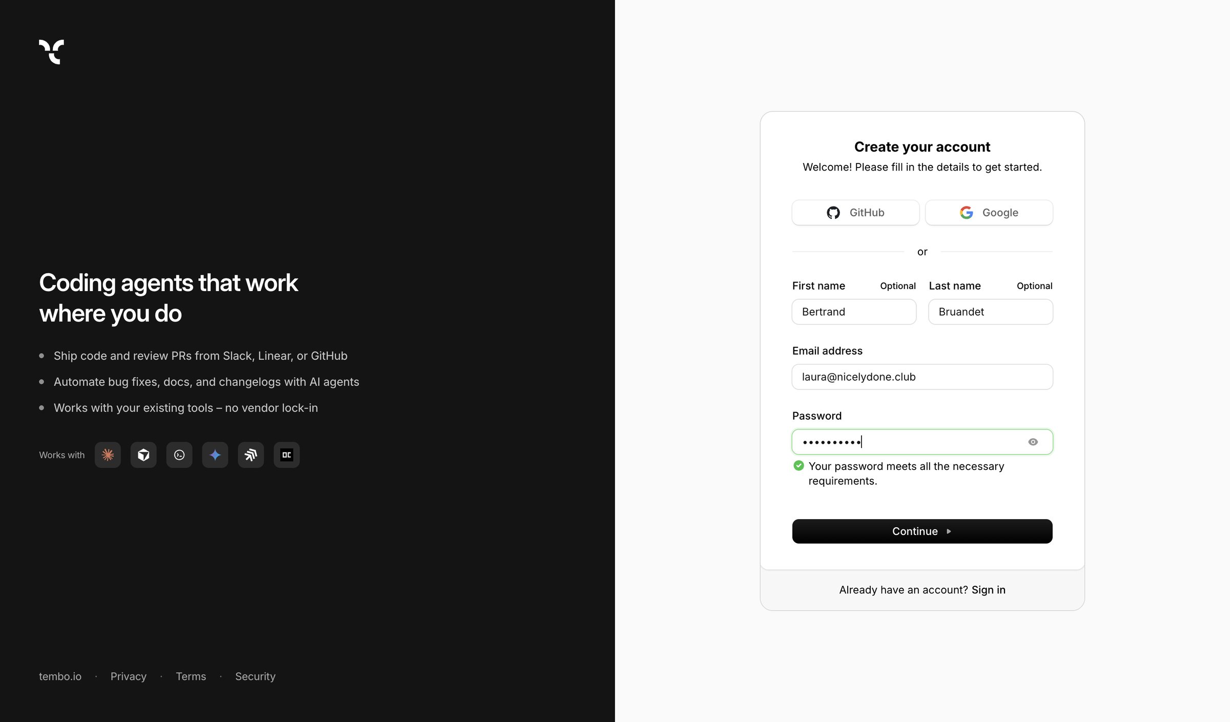 Tembo — Coding agents that work where you do from Tembo