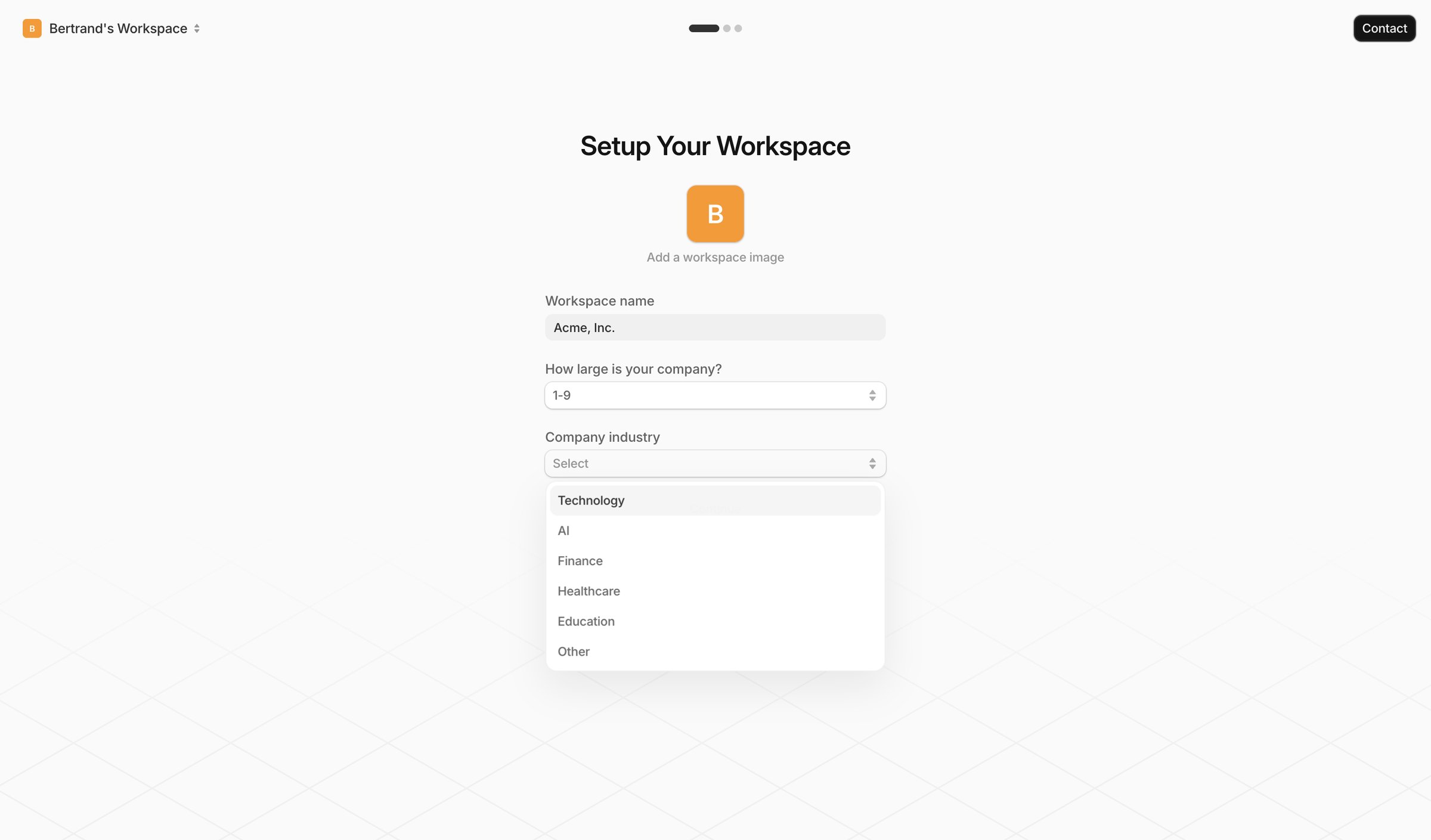 Workspace — Tembo from Tembo