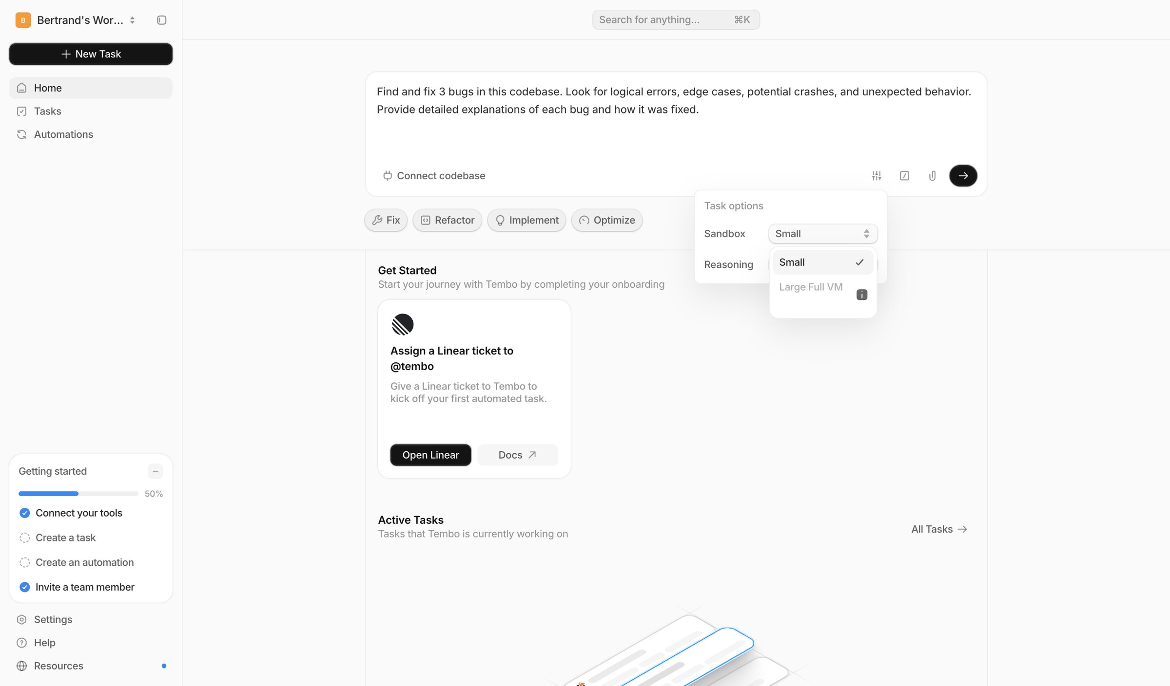 Dashboard — Tembo from Tembo