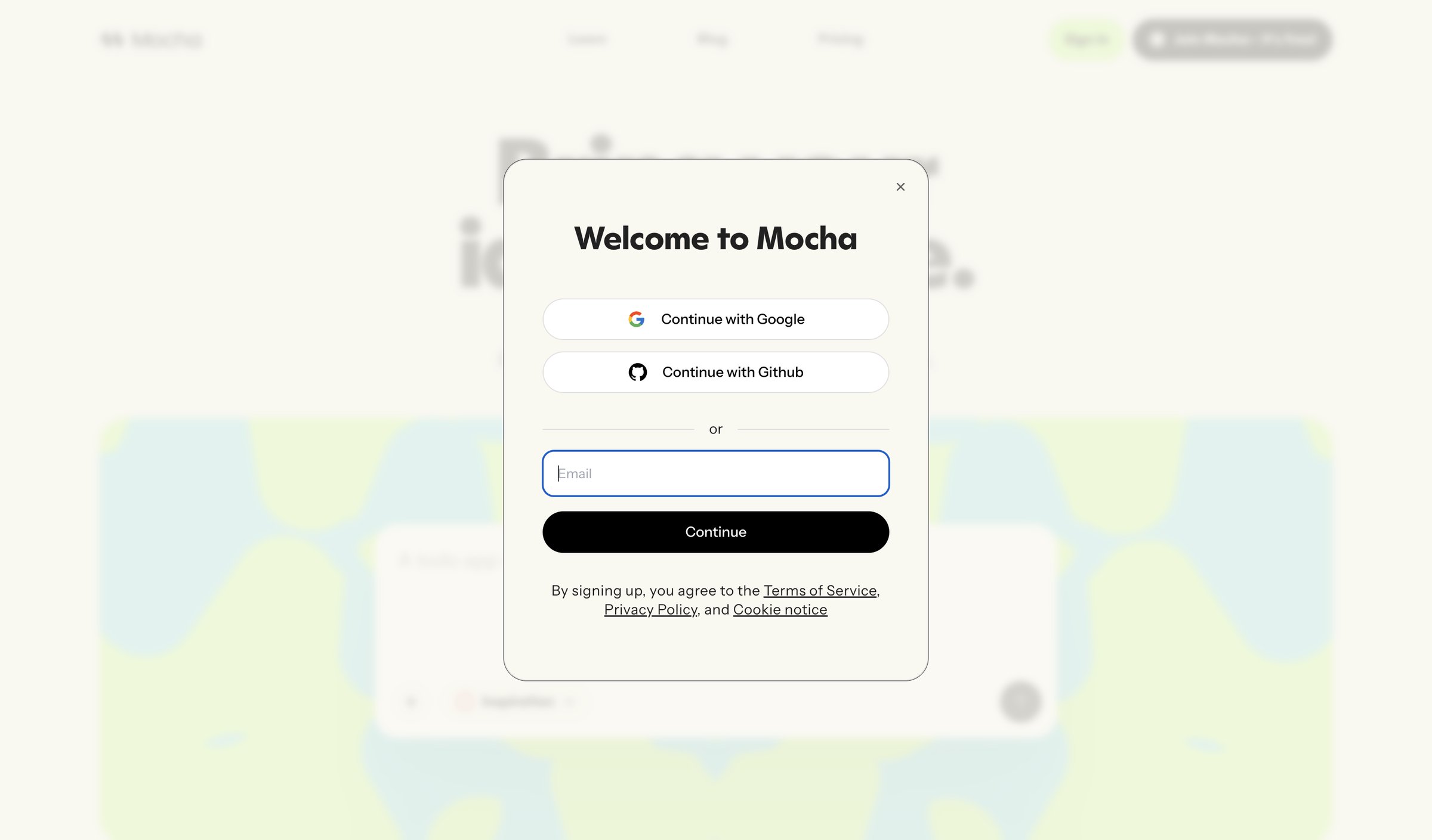 Mocha - Mocha: AI-Powered No‑Code App Builder for Entrepreneurs screen