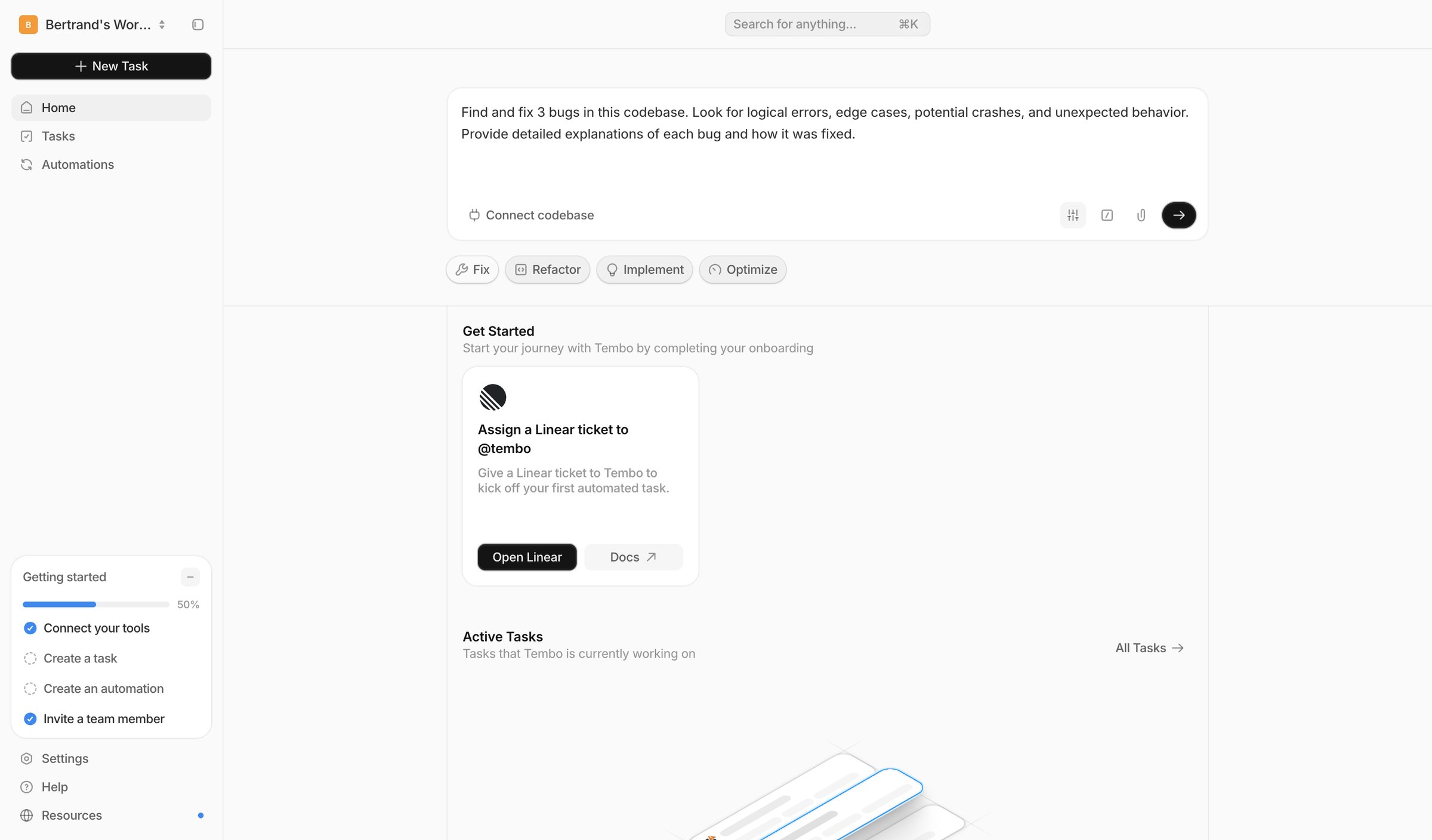 Dashboard — Tembo from Tembo