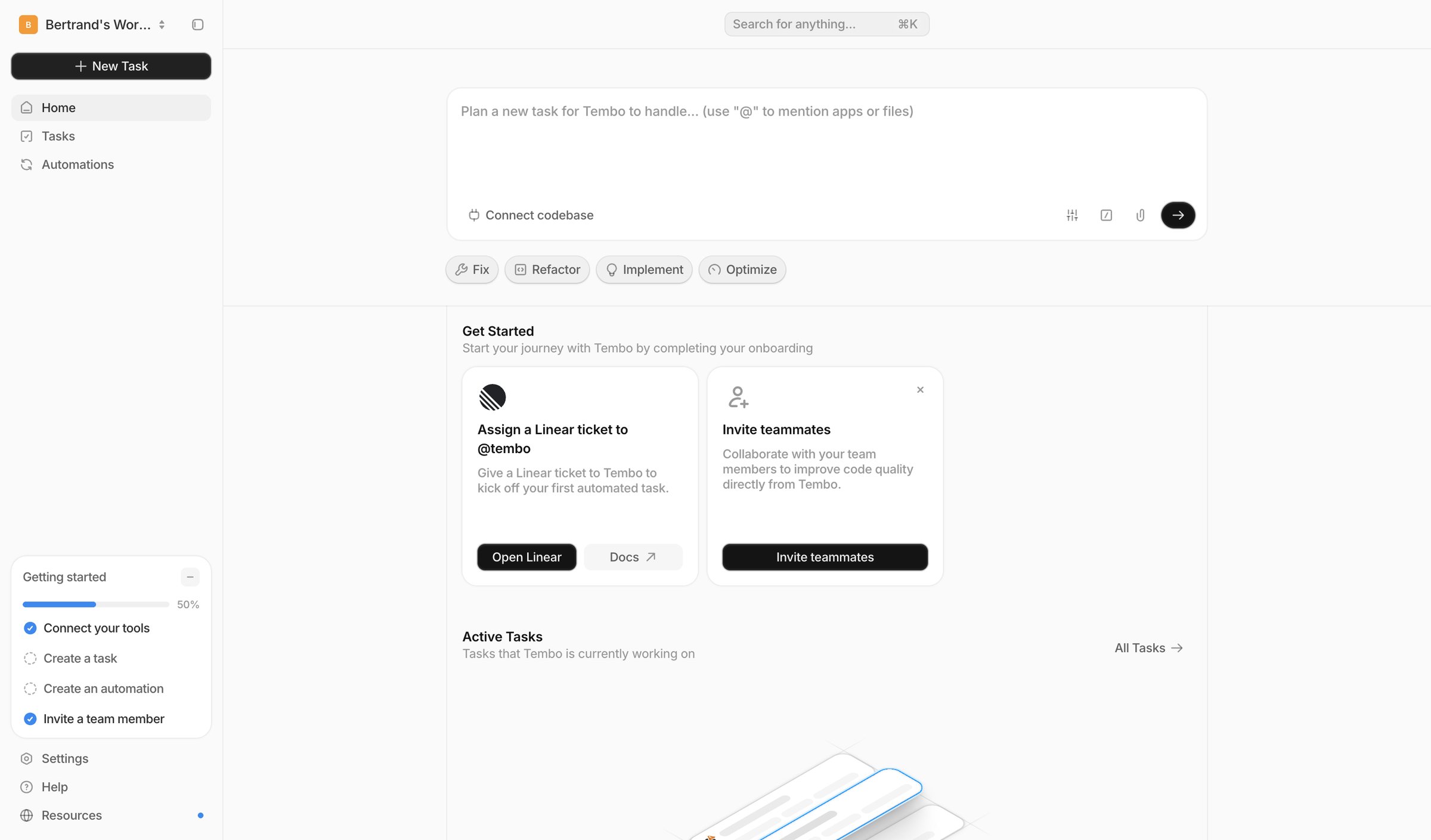 Dashboard — Tembo from Tembo