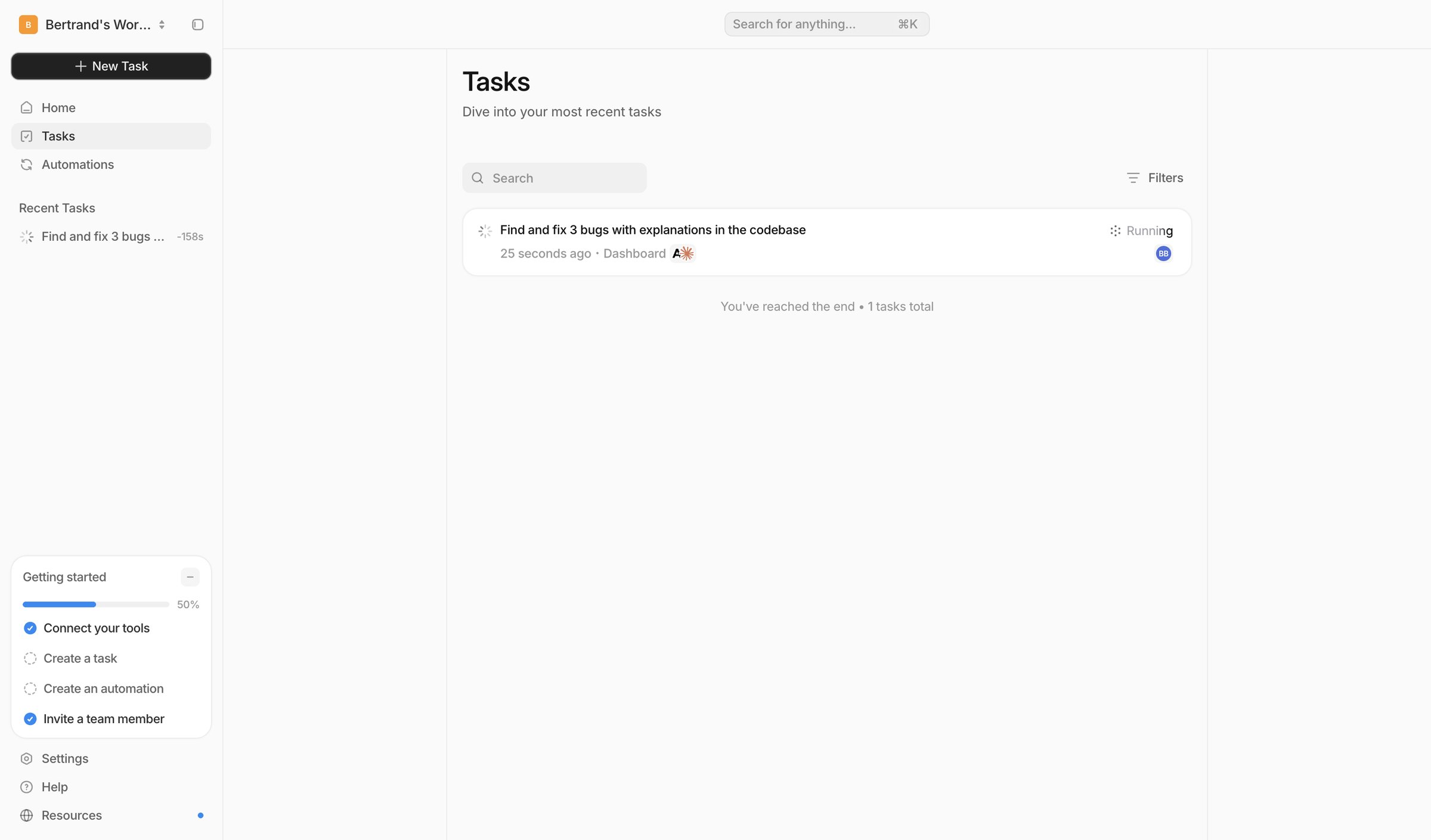 Tasks — Tembo from Tembo