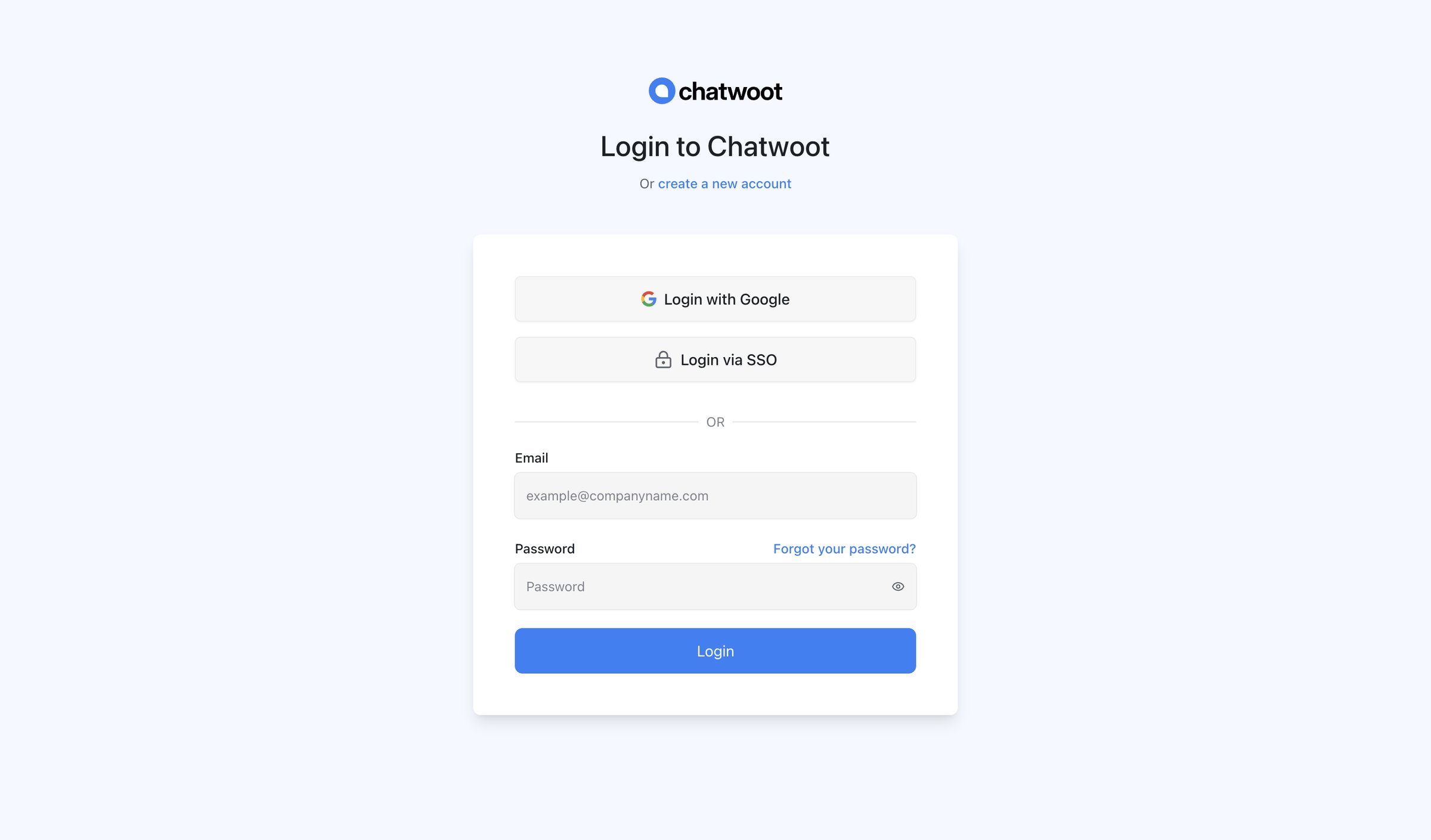 Chatwoot screen