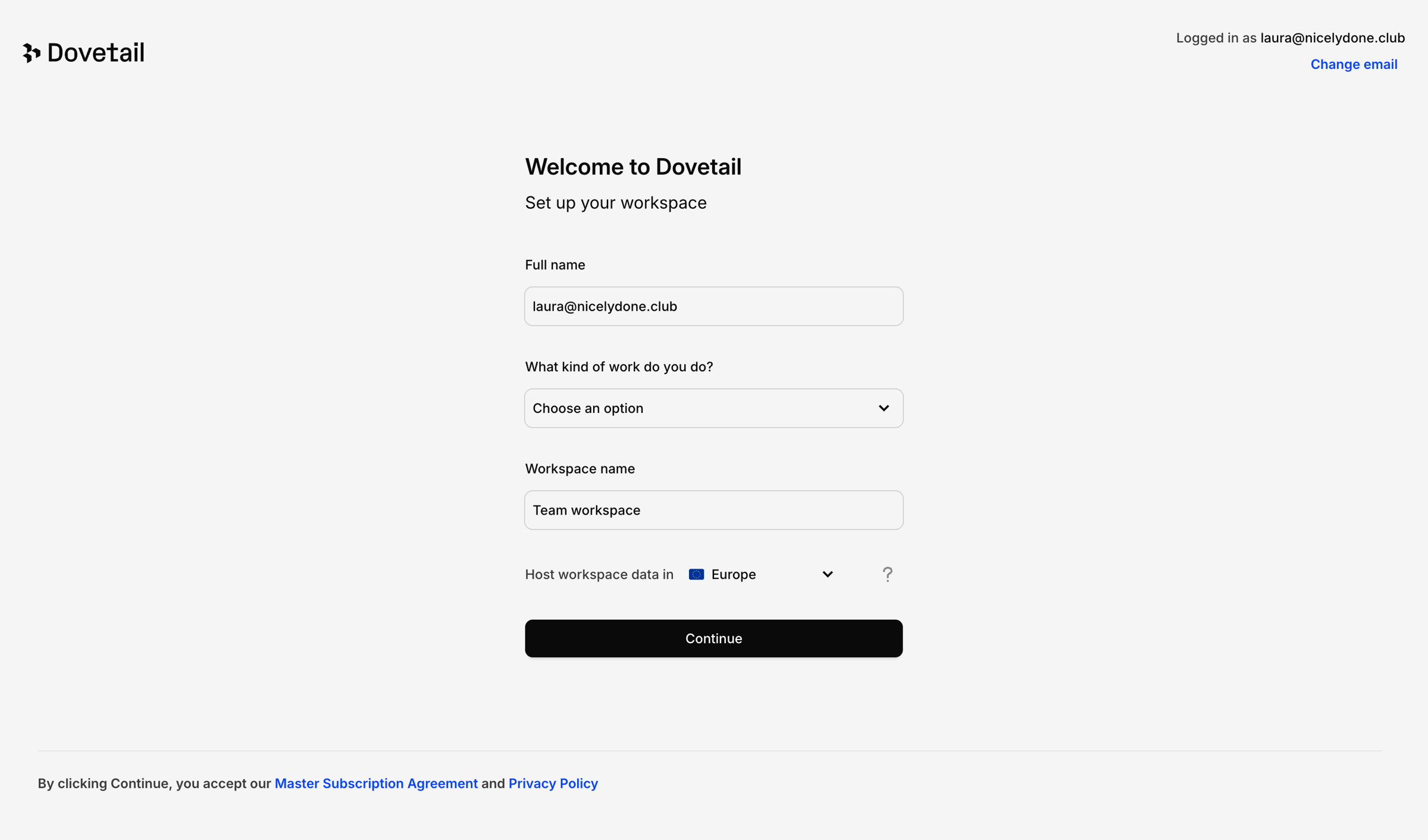 Your account – Dovetail from Dovetail