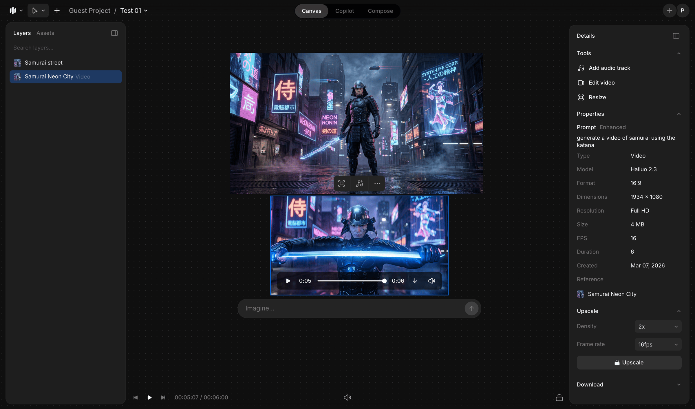 Morphic - Test 01 / Guest Project - Morphic Studio screen