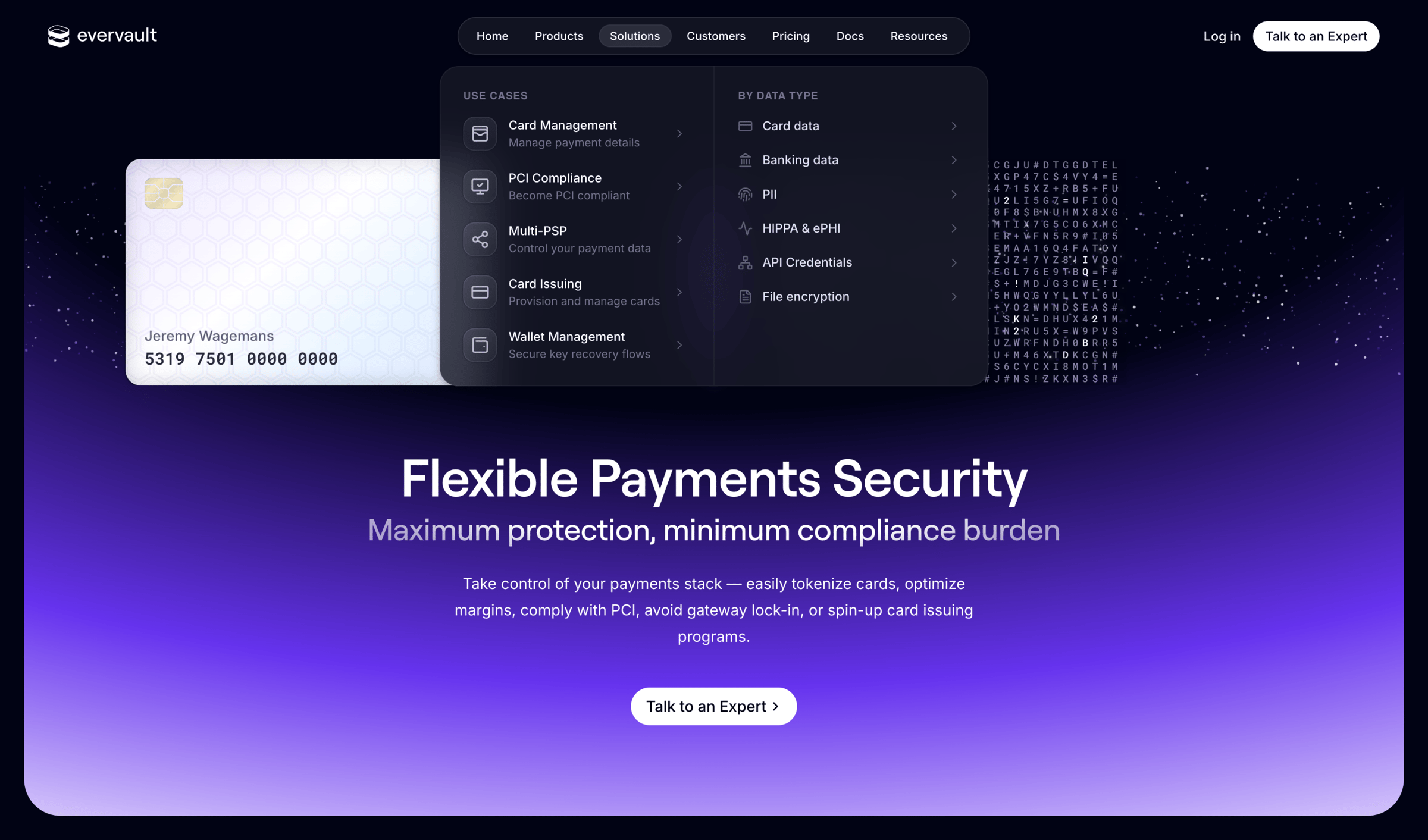 Evervault - Evervault — Flexible Payments Security screen