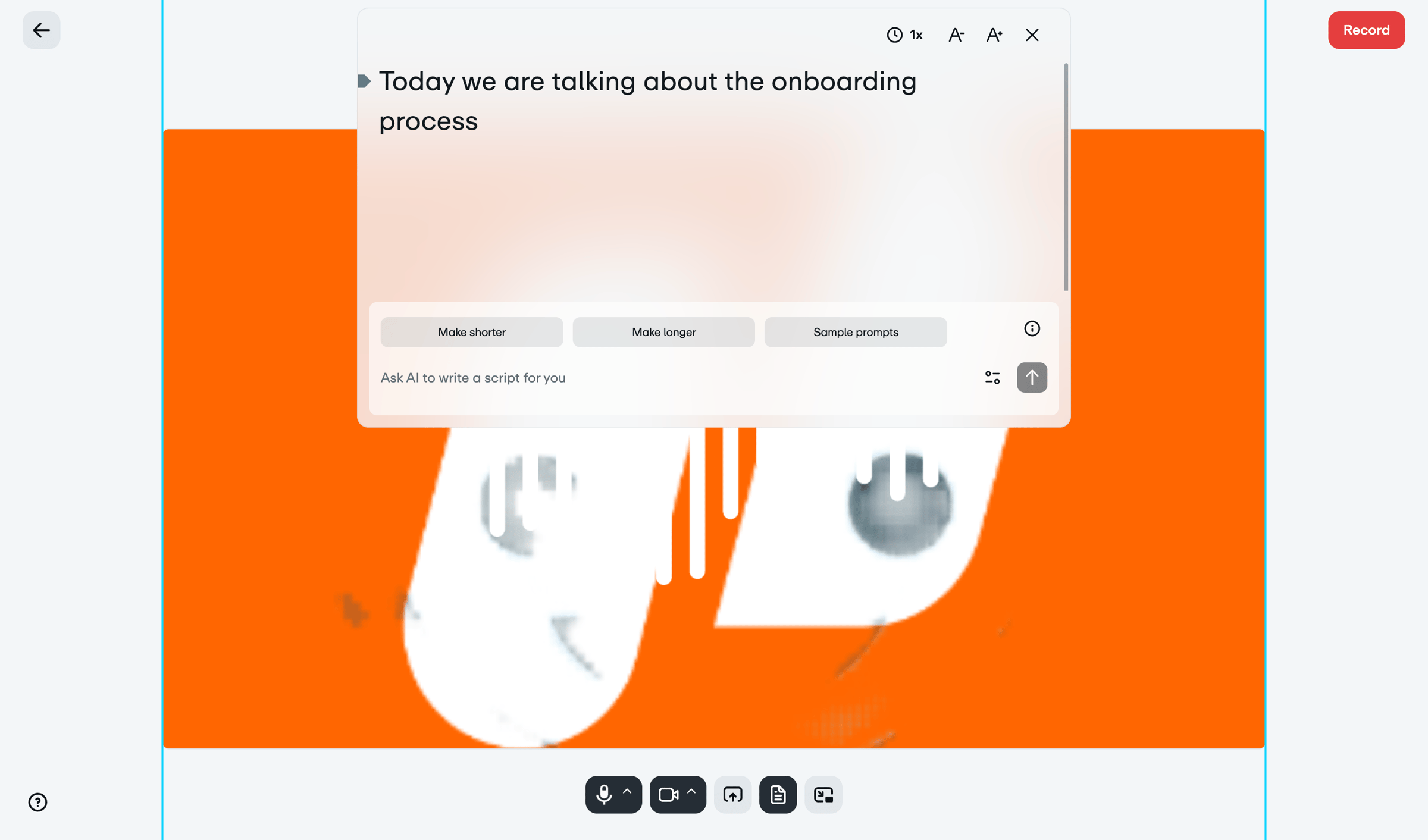 Vimeo screen