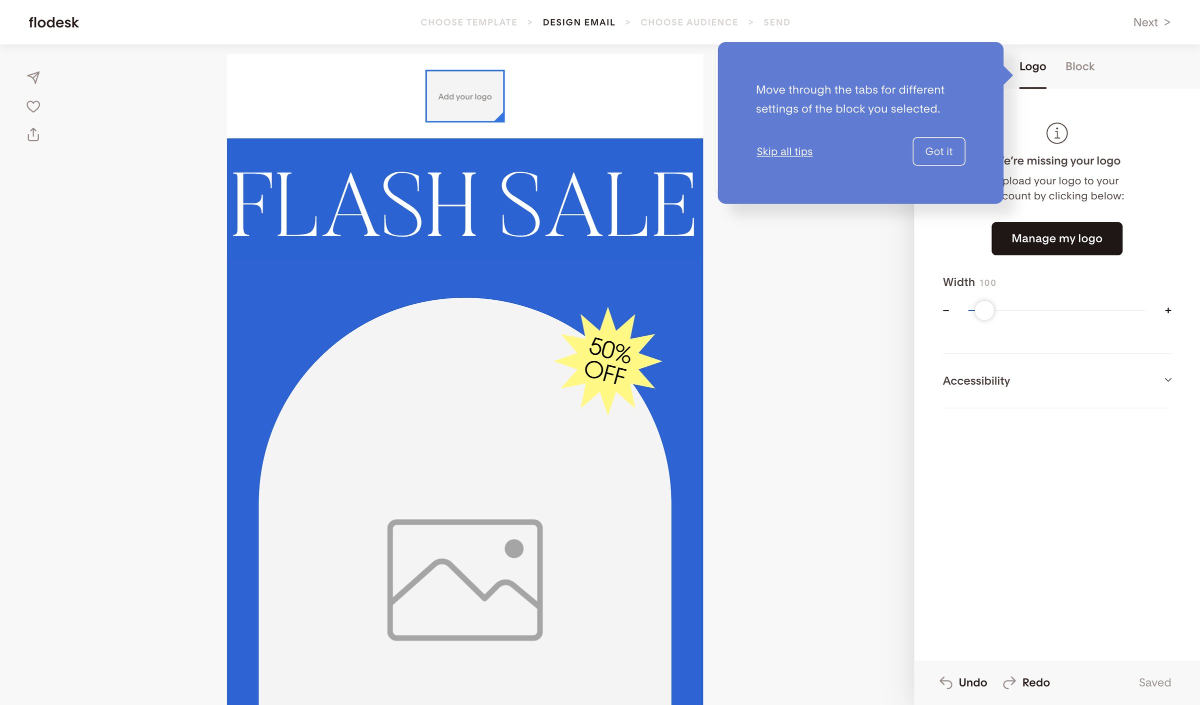 Bold sale announcement | Flodesk from Flodesk