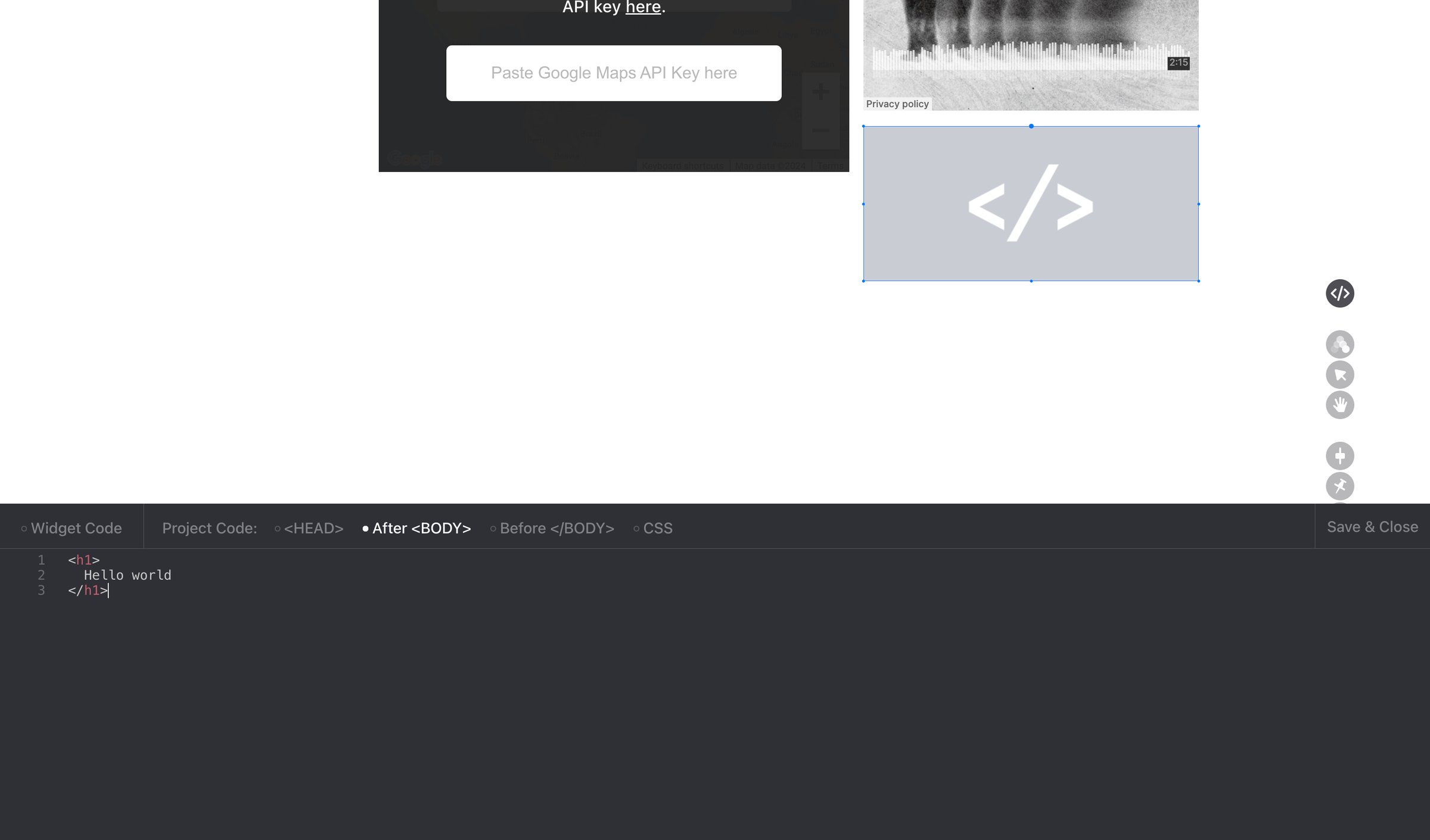 Readymag - Readymag • Project • Edit screen