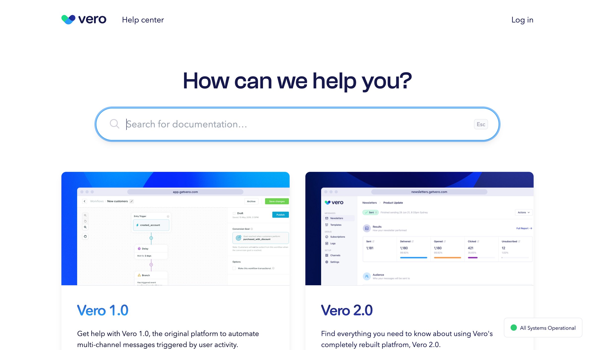 Vero screen