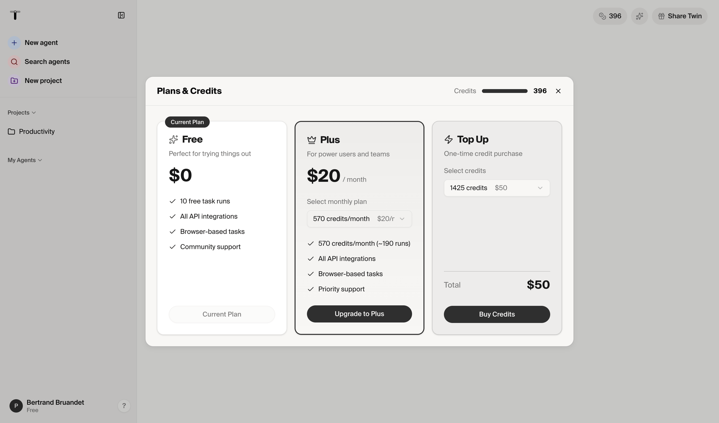 Twin - Twin - Automate anything screen