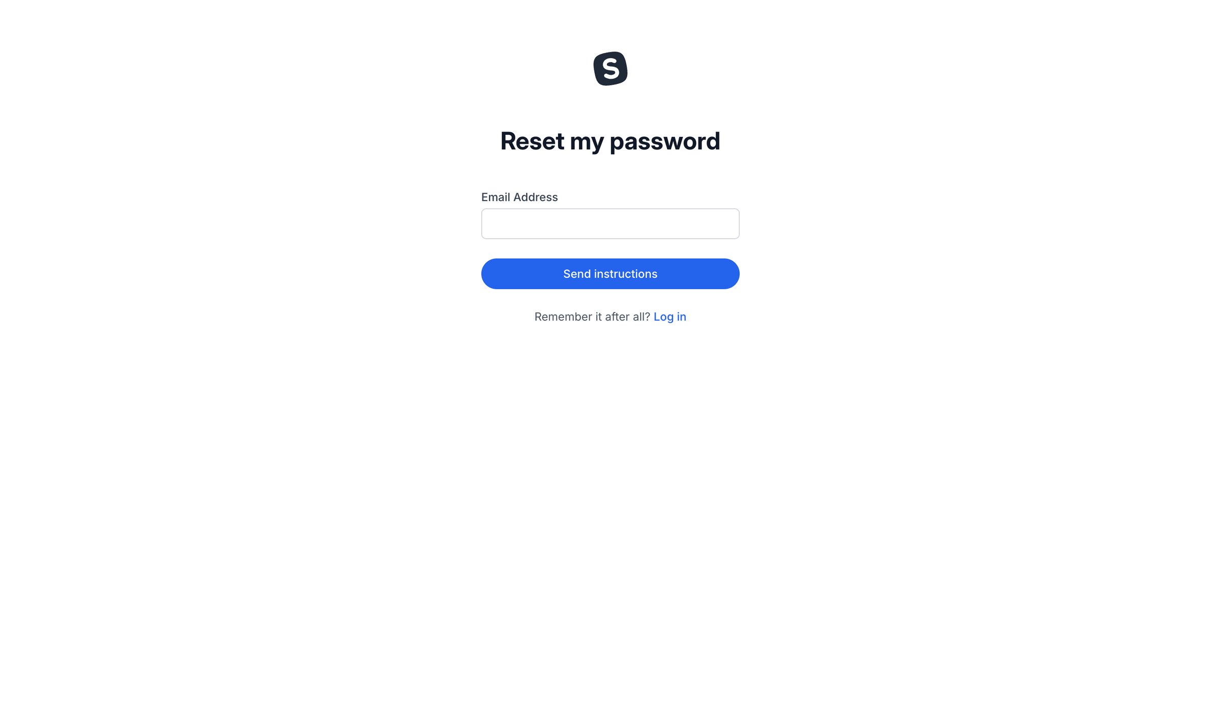 SavvyCal - Reset my password screen