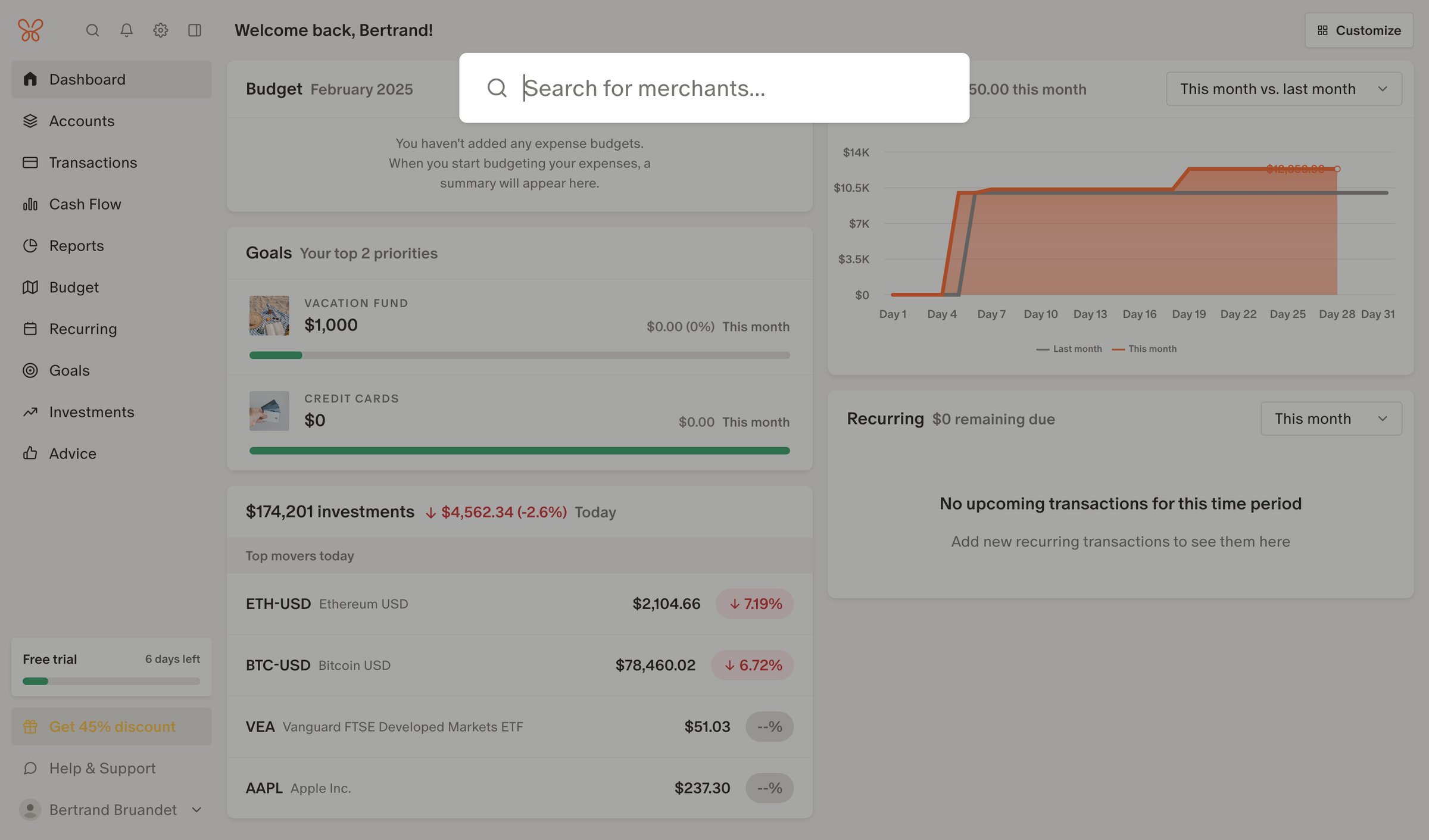 Monarch - Monarch | Dashboard screen