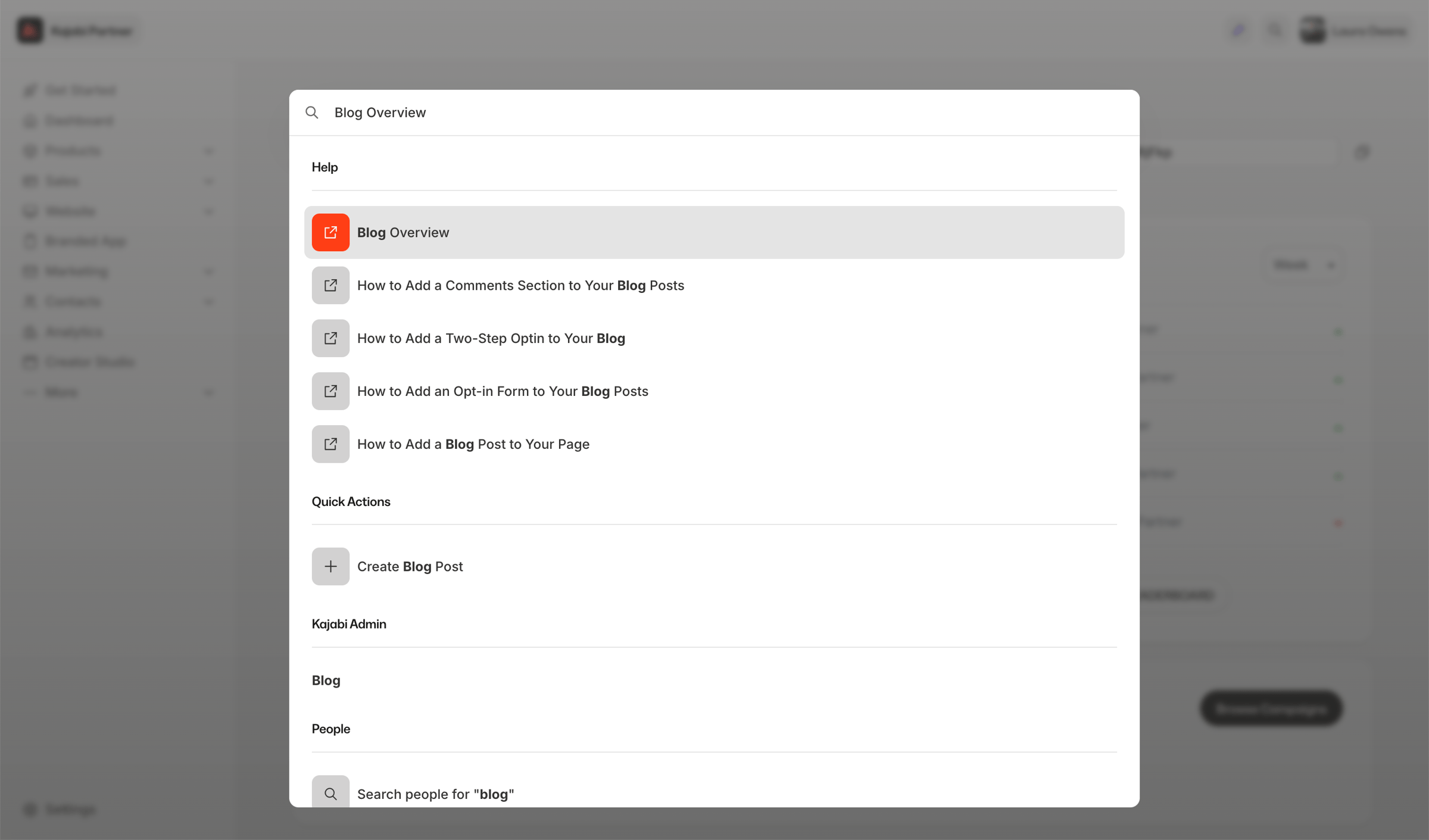 Kajabi - Kajabi - adminkajabi_partner_dashboard screen
