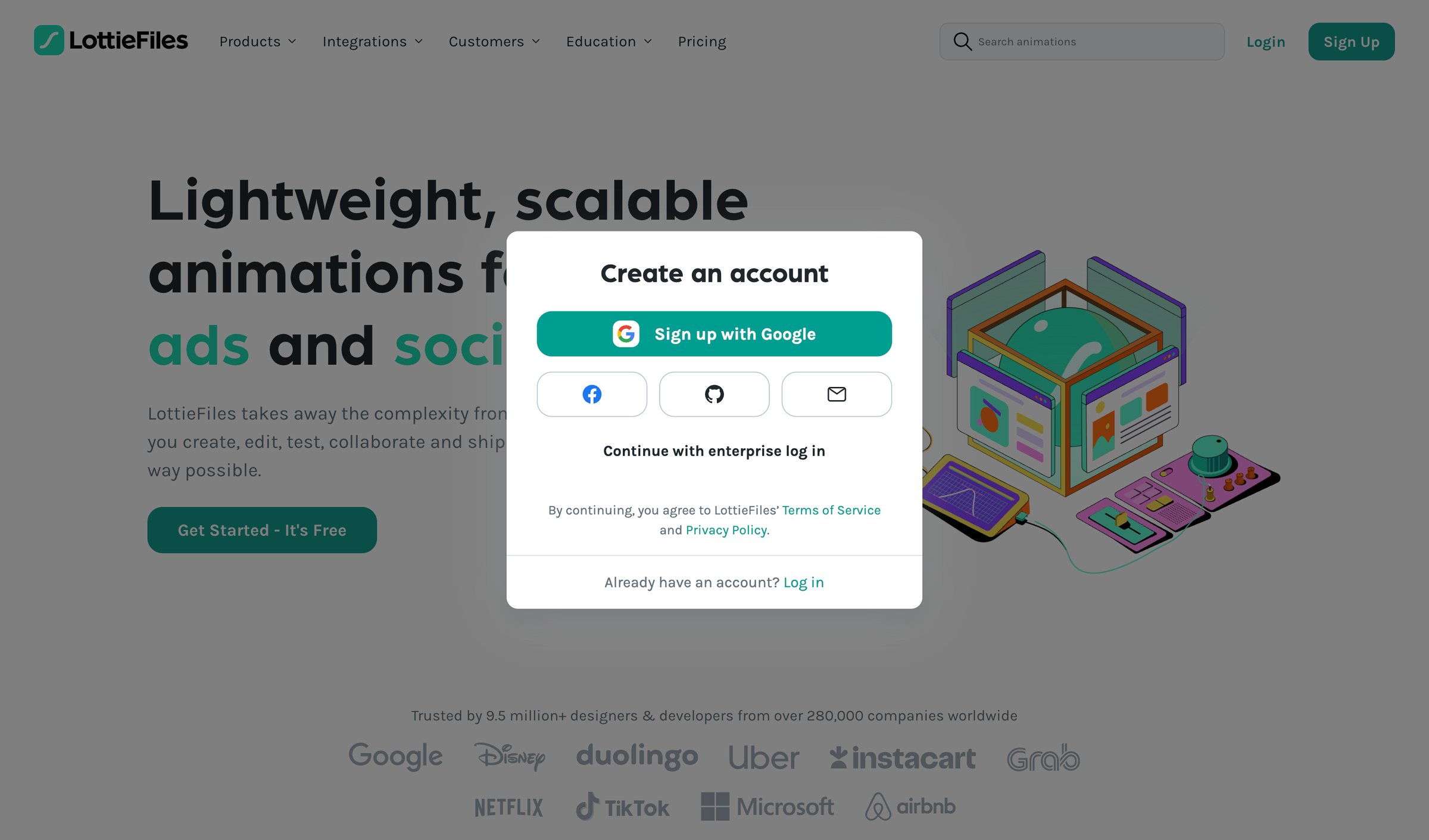 Lottie - LottieFiles Download Free lightweight animations for website | app screen