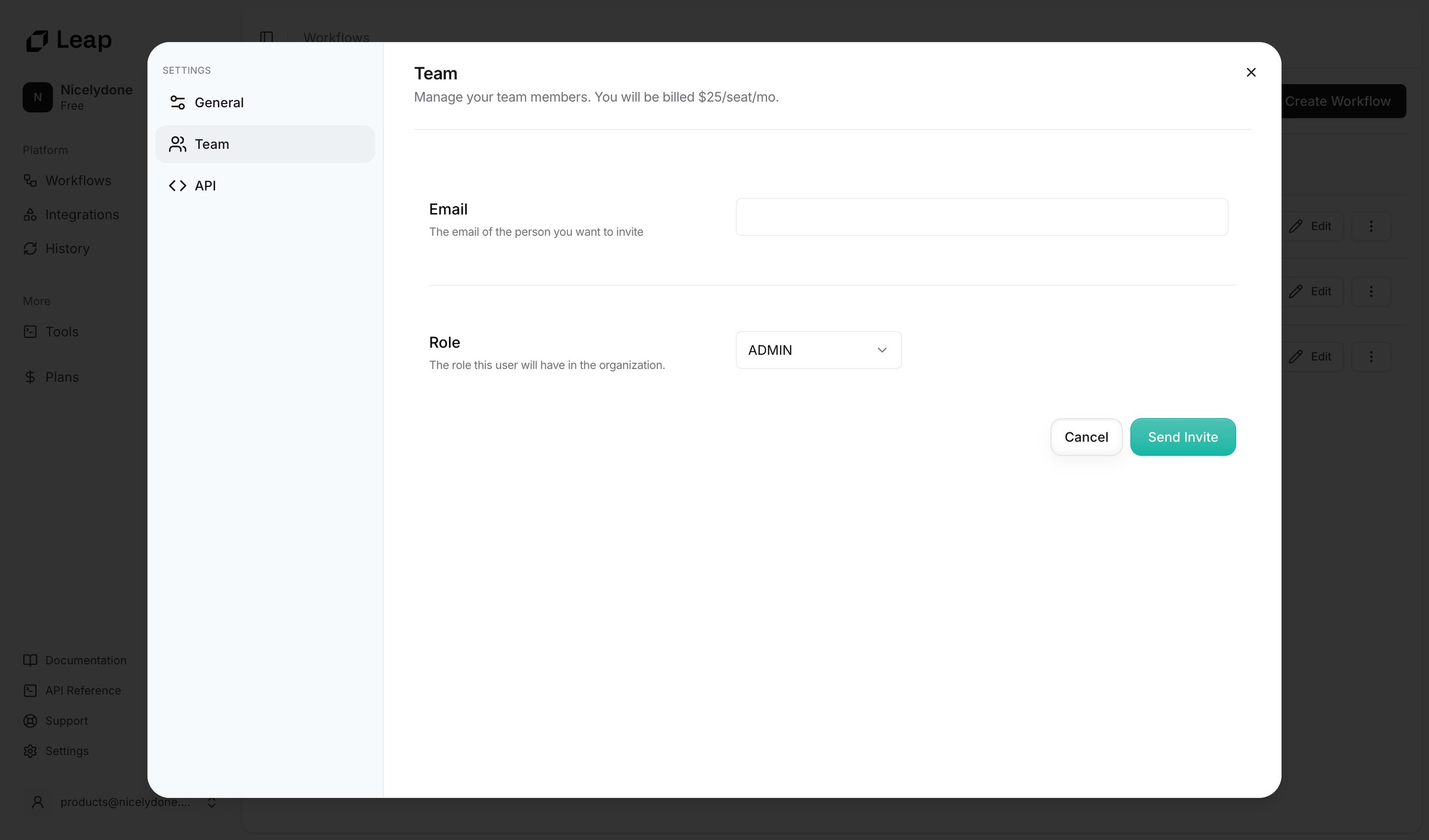 Leap - Leap AI | Automate any workflow with AI screen