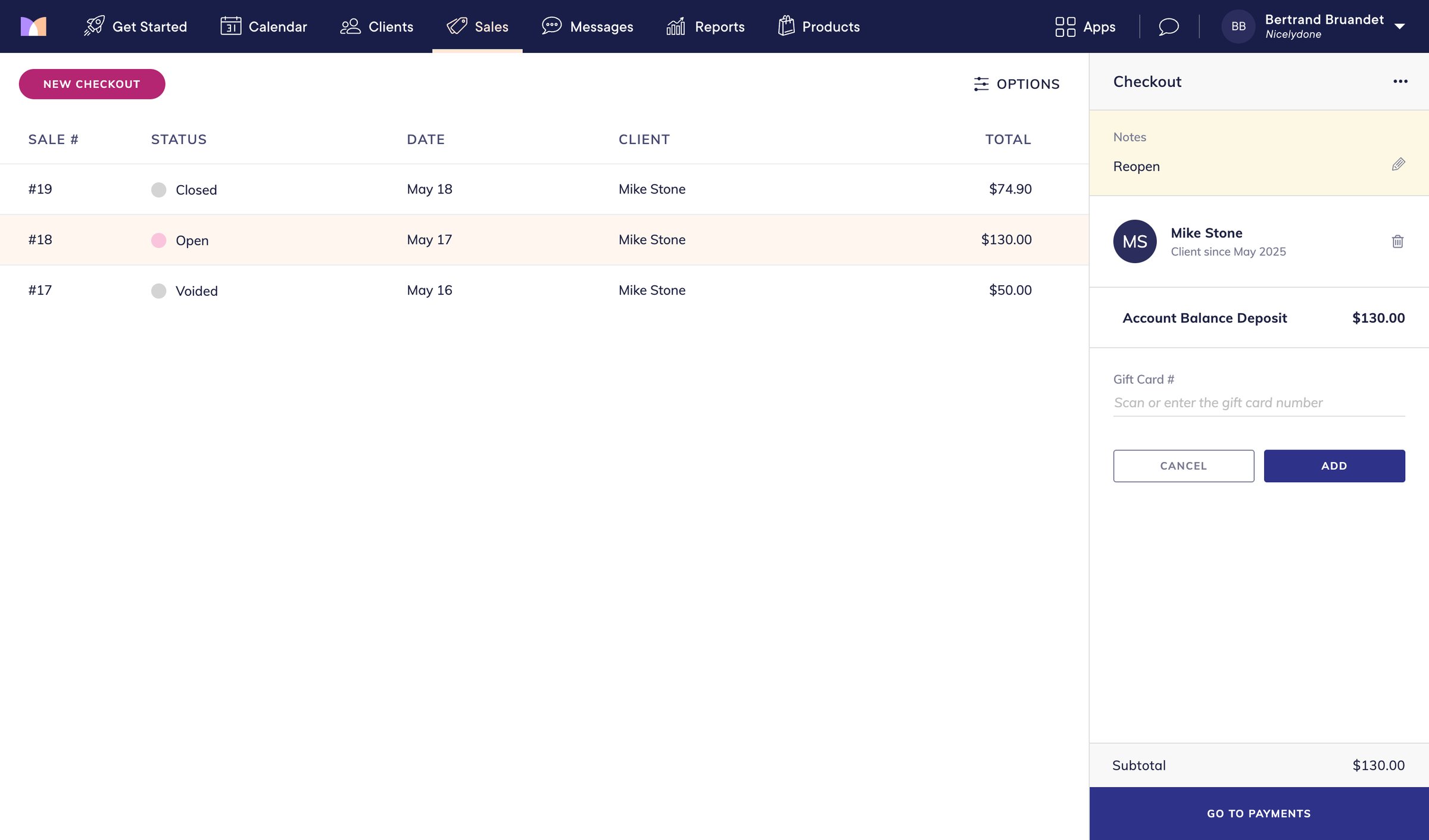 Mangomint - Mangomint App screen