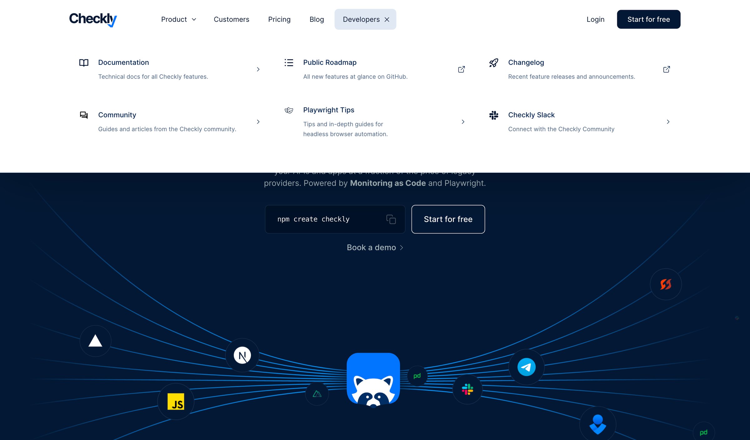 Checkly - Detect and Resolve Issues 10x Faster With Monitoring as Code screen