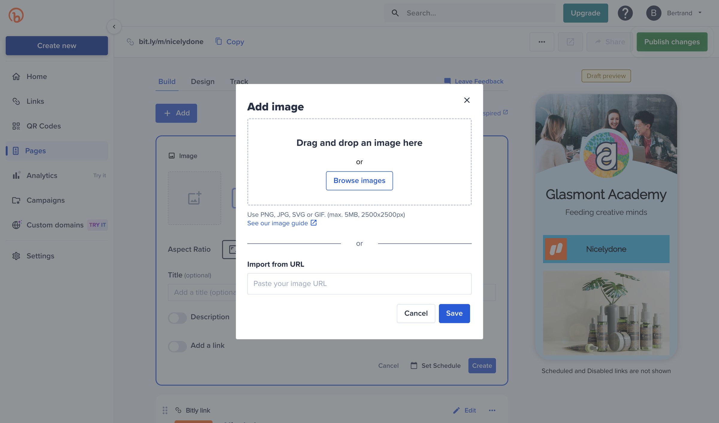 Bitly - Bitly | Bitly Page screen